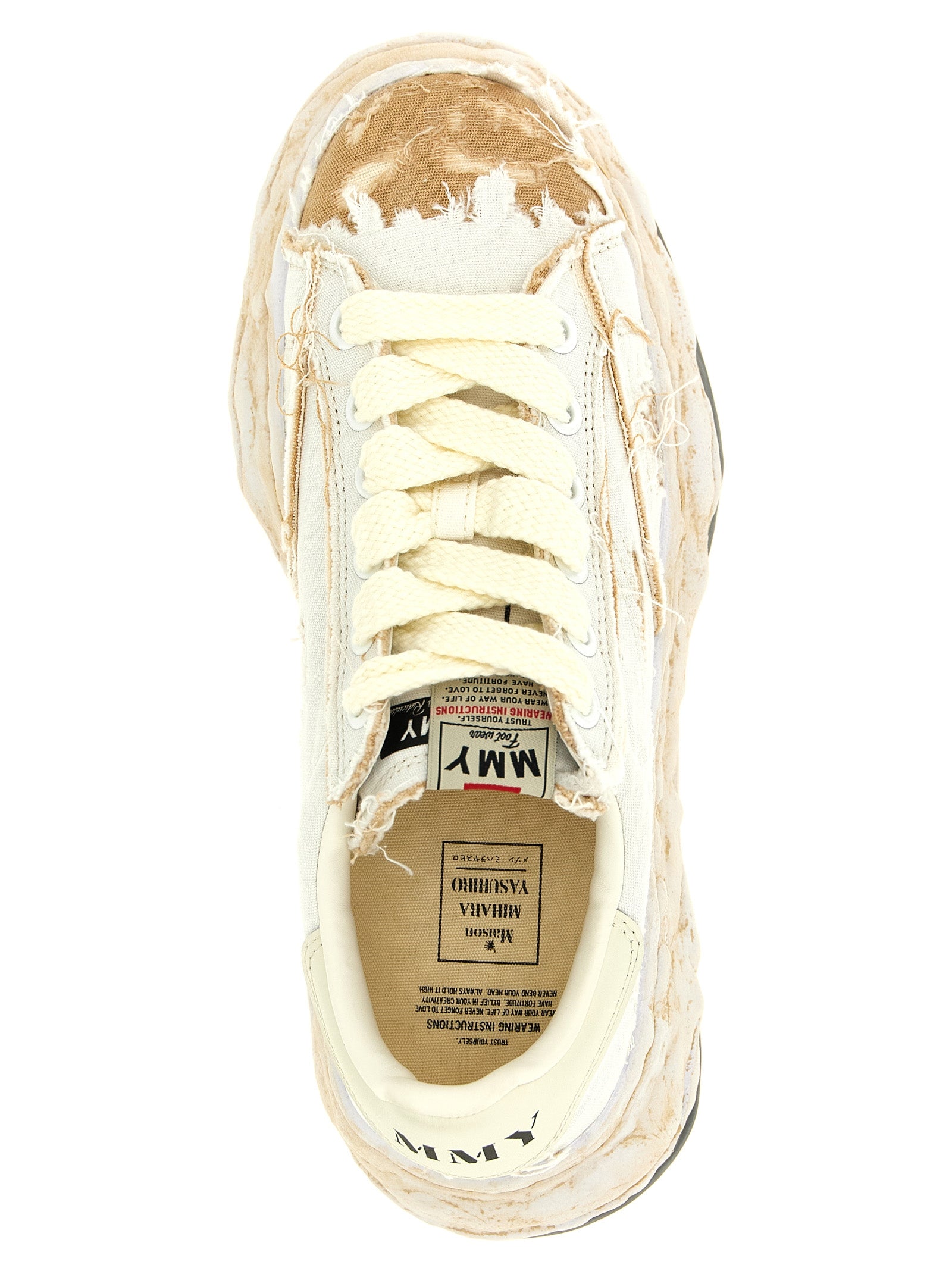 Maison Mihara Yasuhiro White Cotton Sneakers