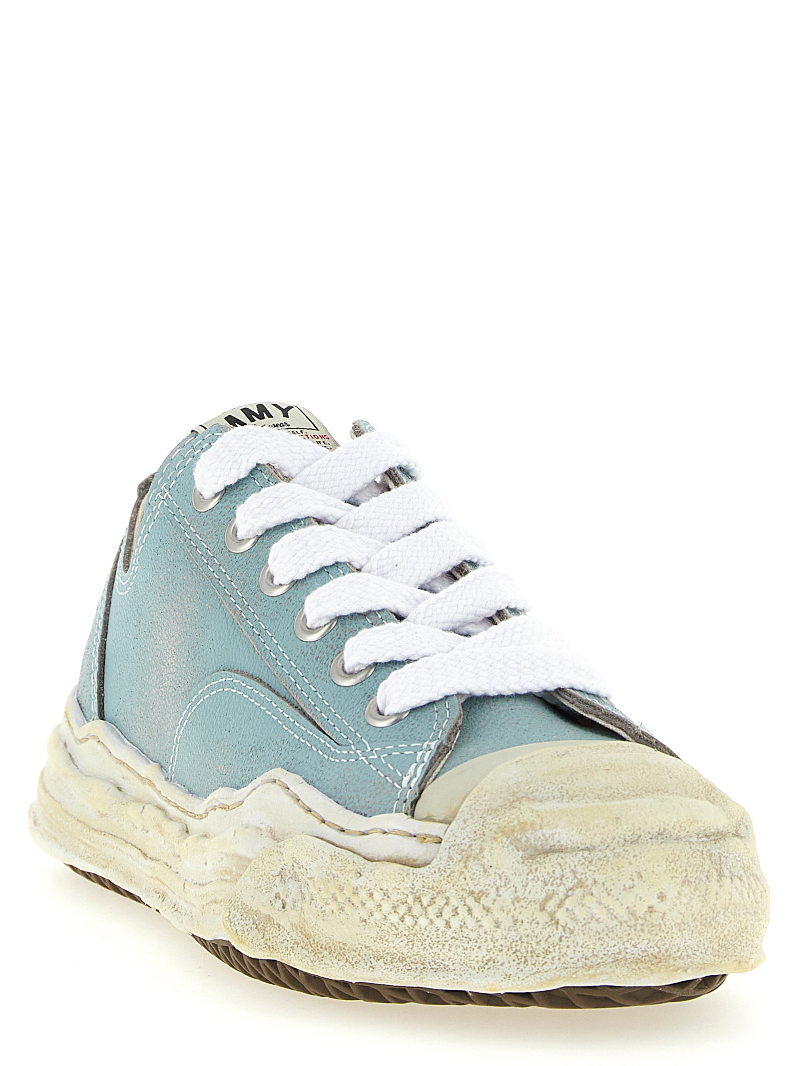 Maison Mihara Yasuhiro Blue Cowhide Low Top Sneakers