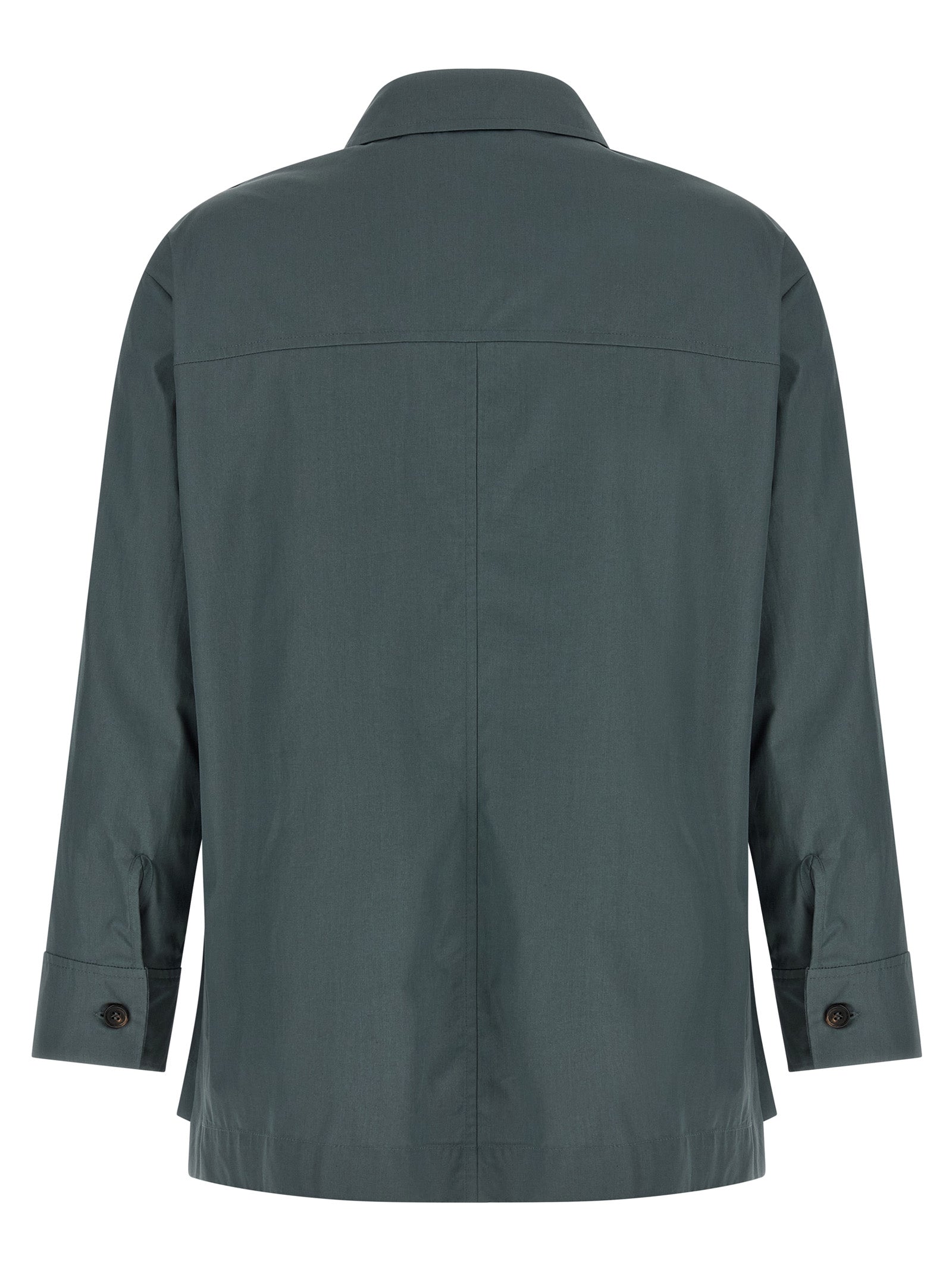S Max Mara Gray Cotton Blouse