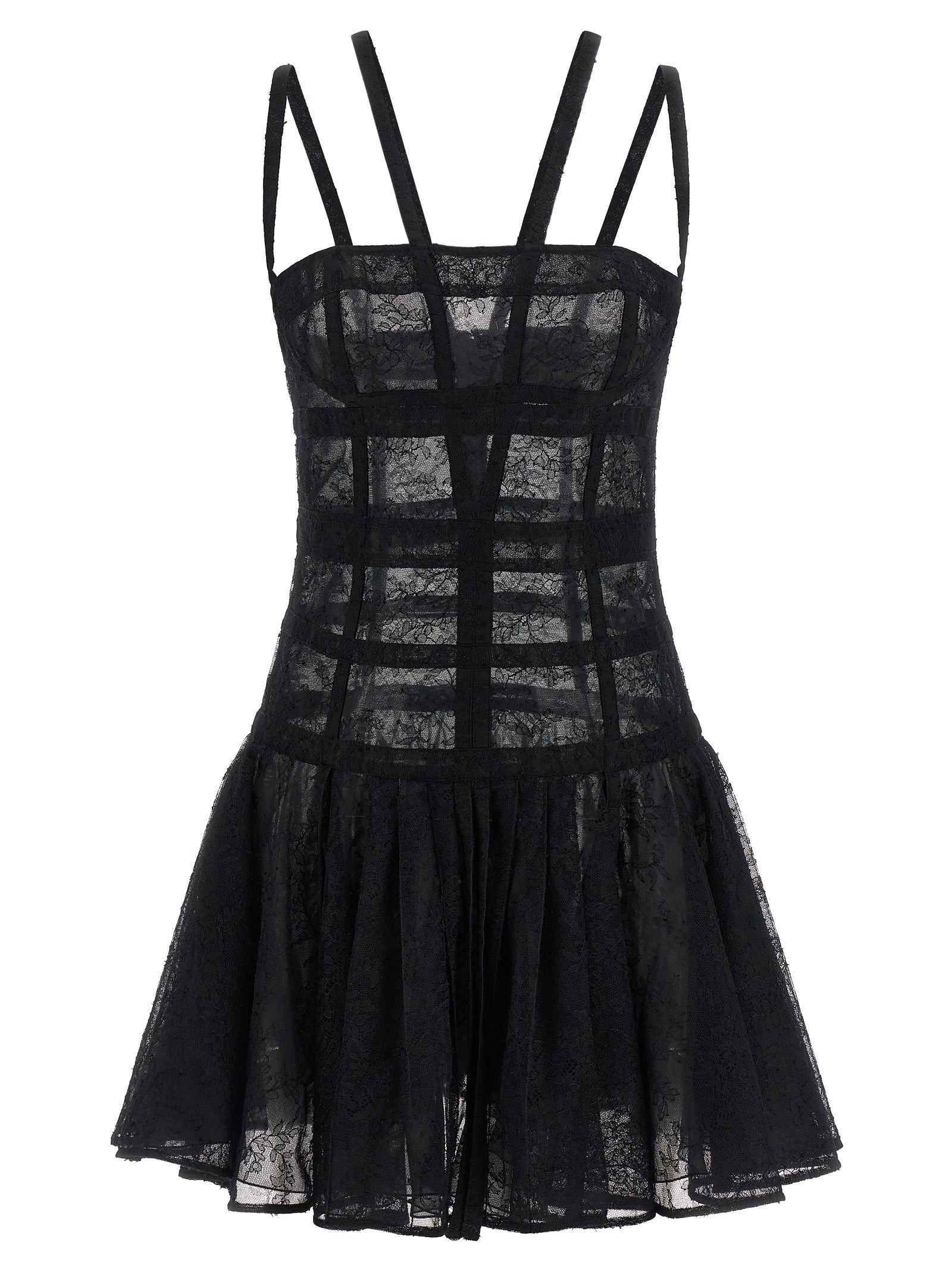 Giovanni Bedin Black Polyamide Short Dress