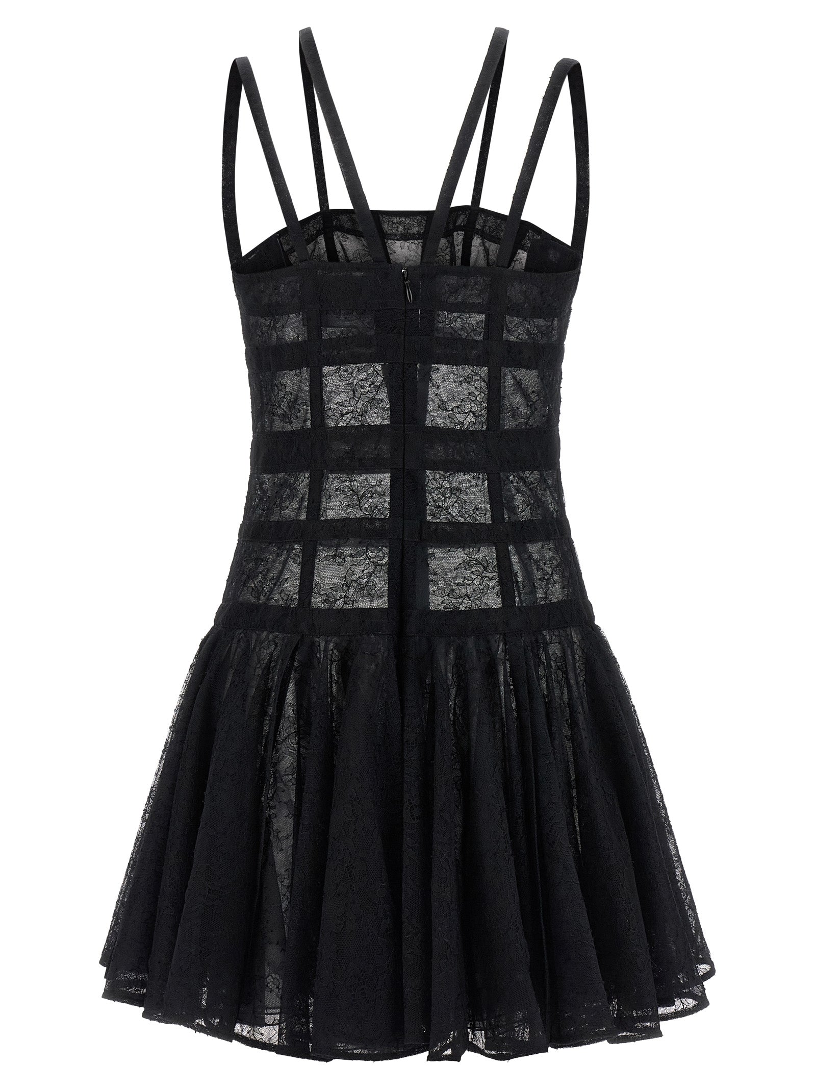 Giovanni Bedin Black Polyamide Short Dress