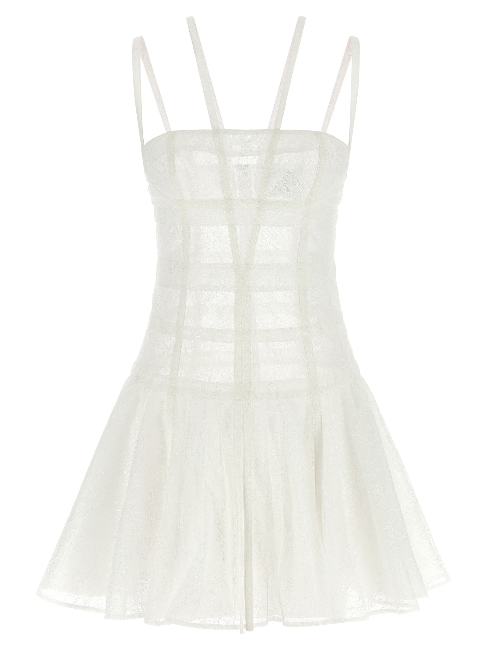 Giovanni Bedin White Polyamide Short Dress