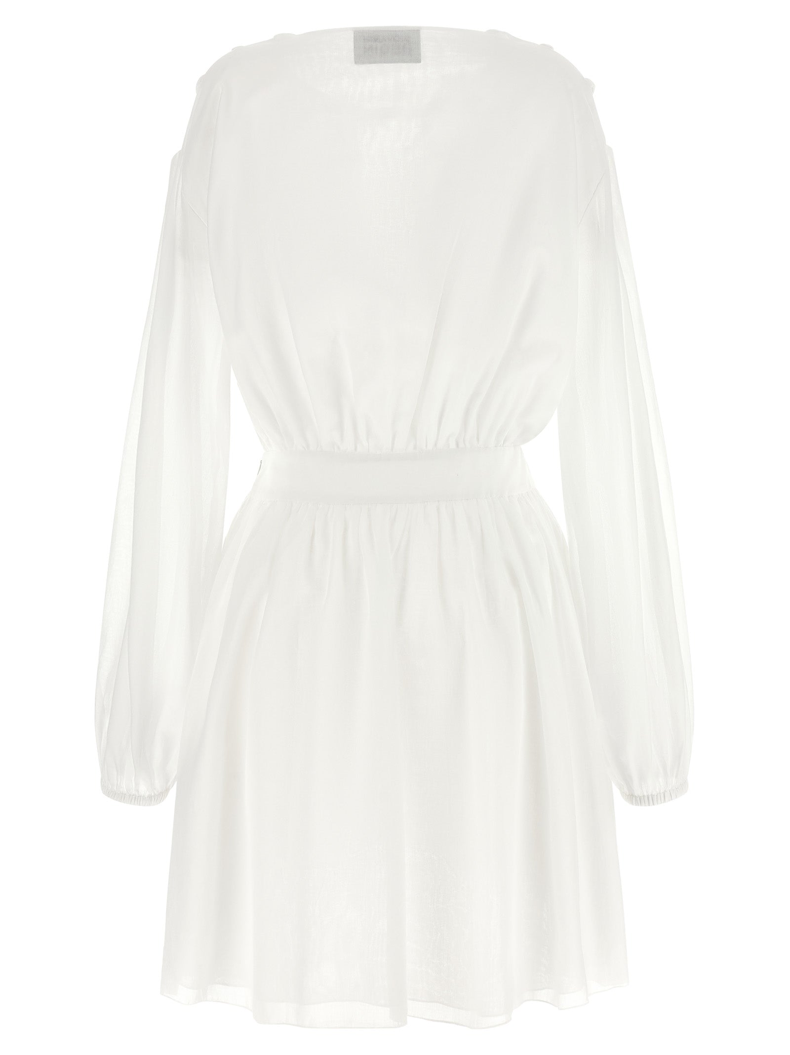 Giovanni Bedin White Cotton Short Dress