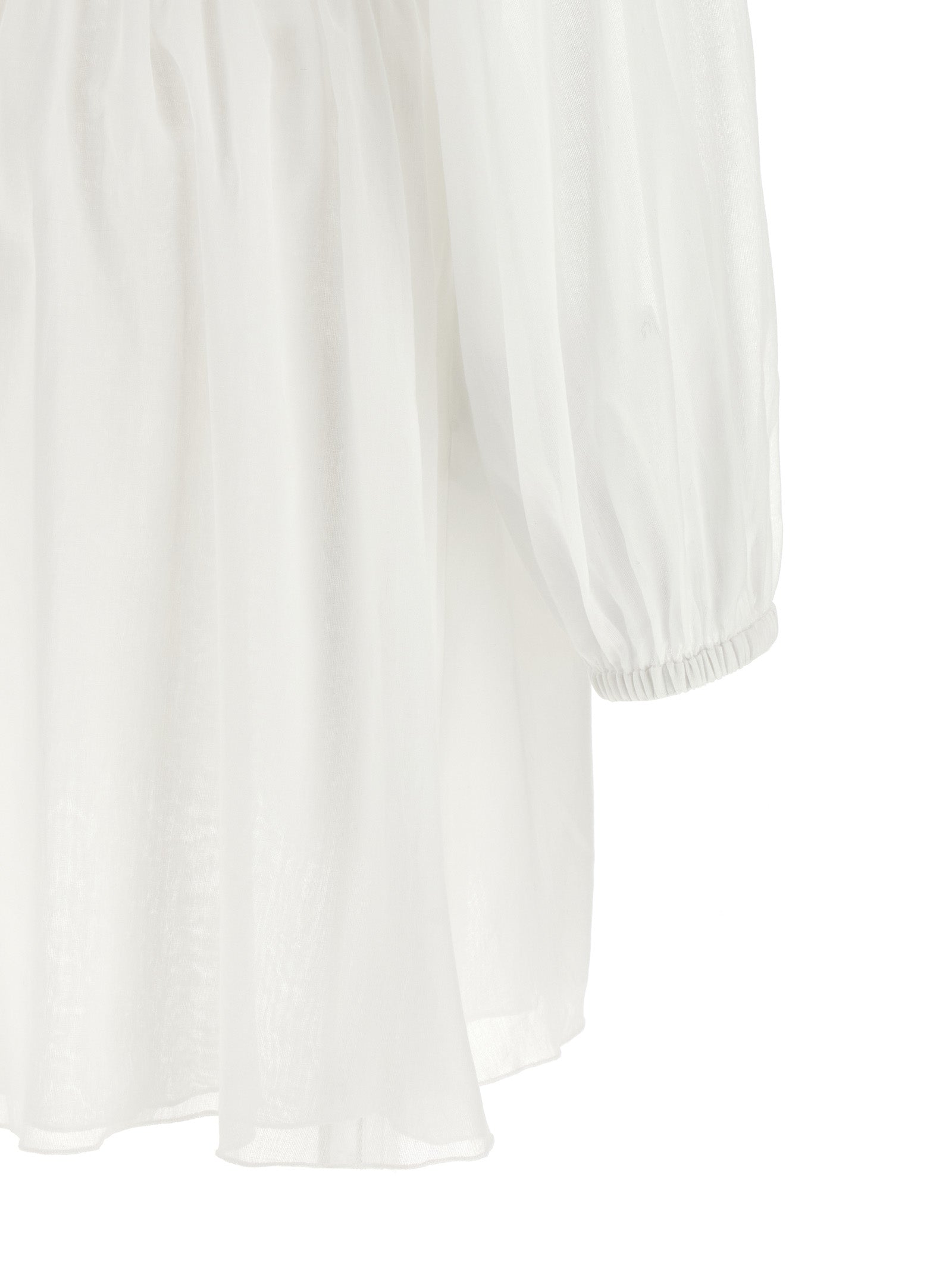 Giovanni Bedin White Cotton Short Dress
