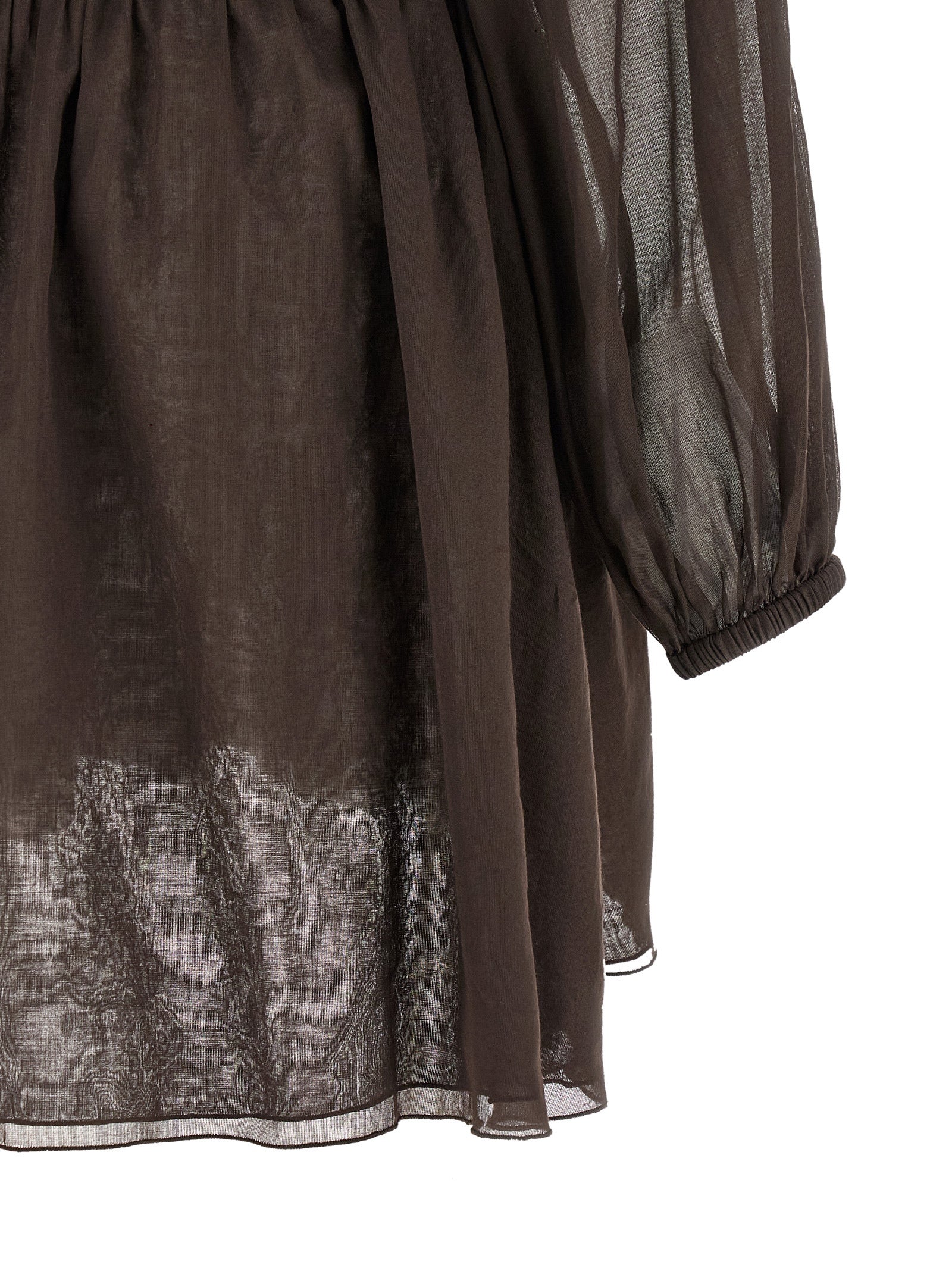 Giovanni Bedin Brown Cotton Short Dress