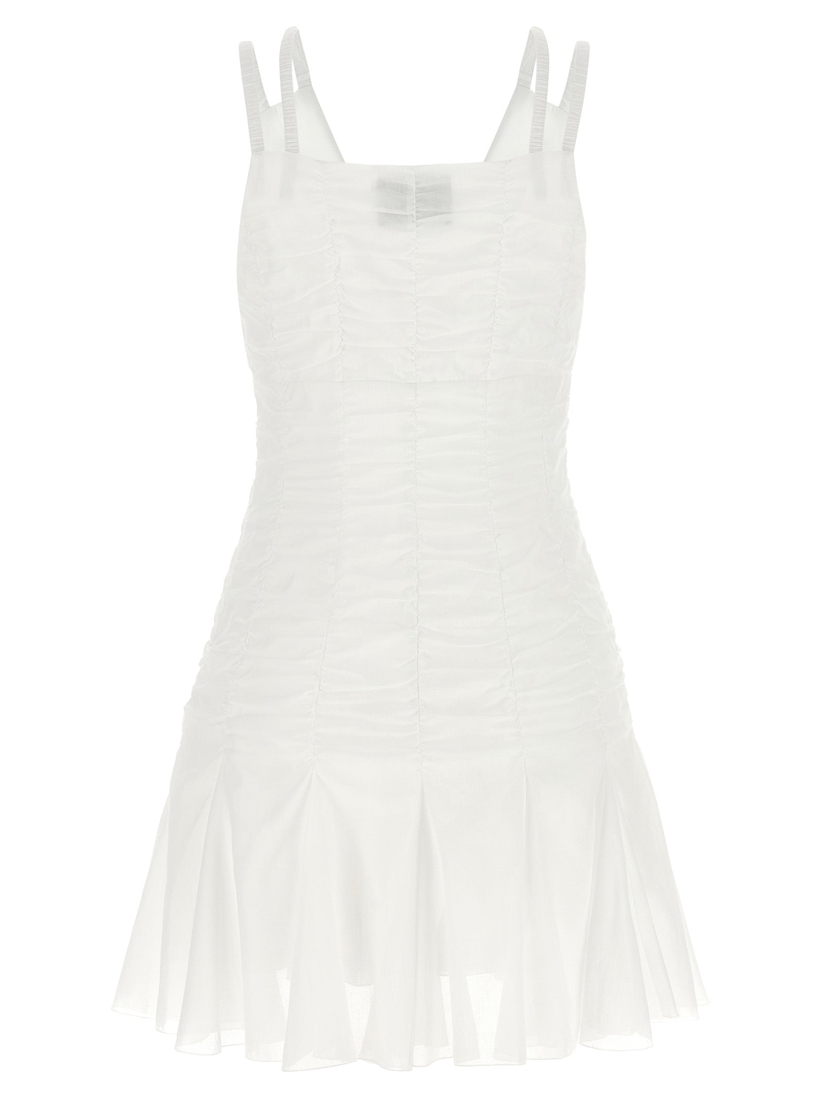 Giovanni Bedin White Cotton Short Dress