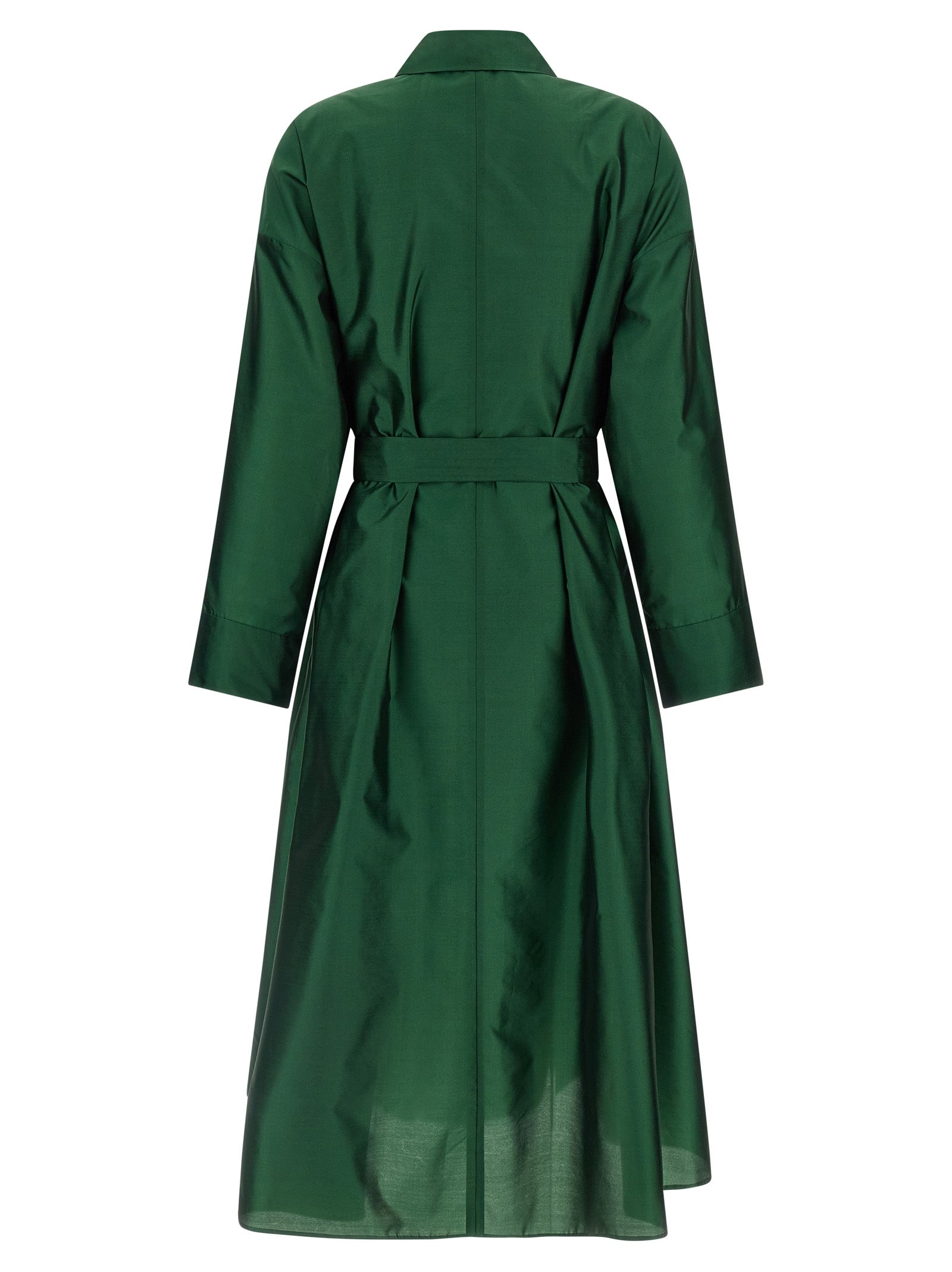 S Max Mara Bicolor Polyester Midi Dress