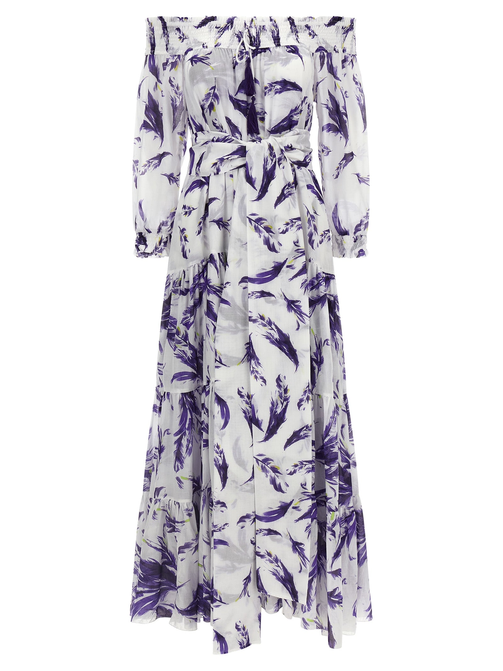 SAMANTHA SUNG Purple Cotton Long Dress