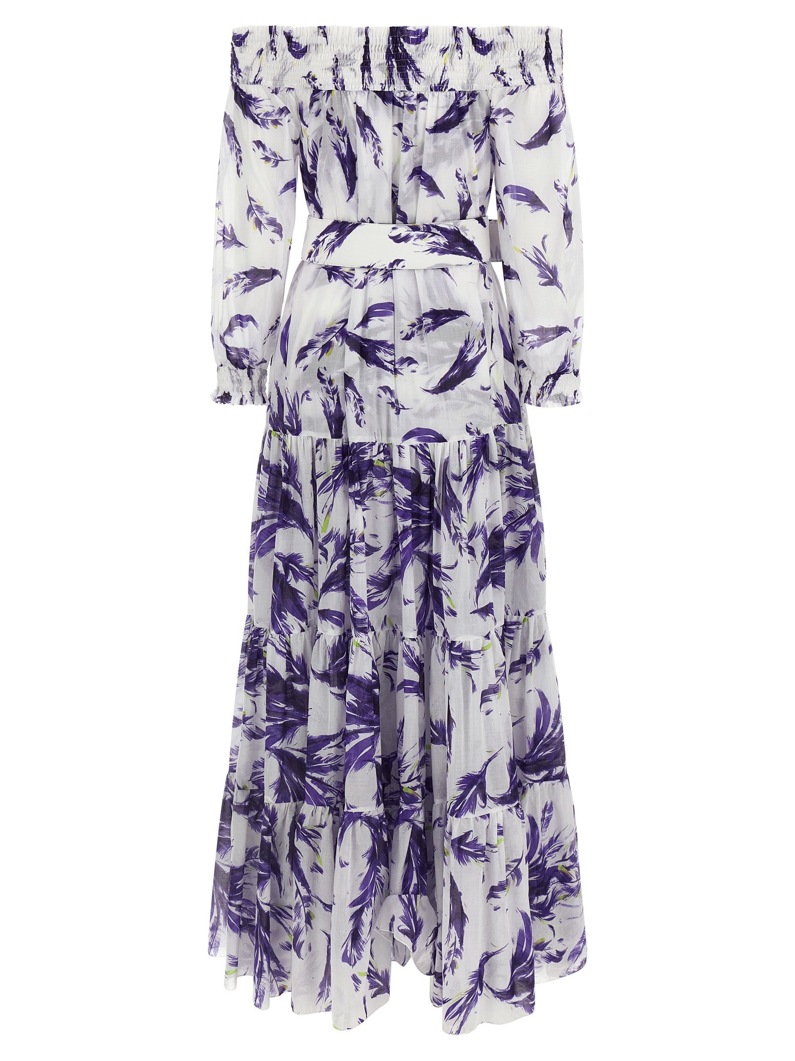 SAMANTHA SUNG Purple Cotton Long Dress