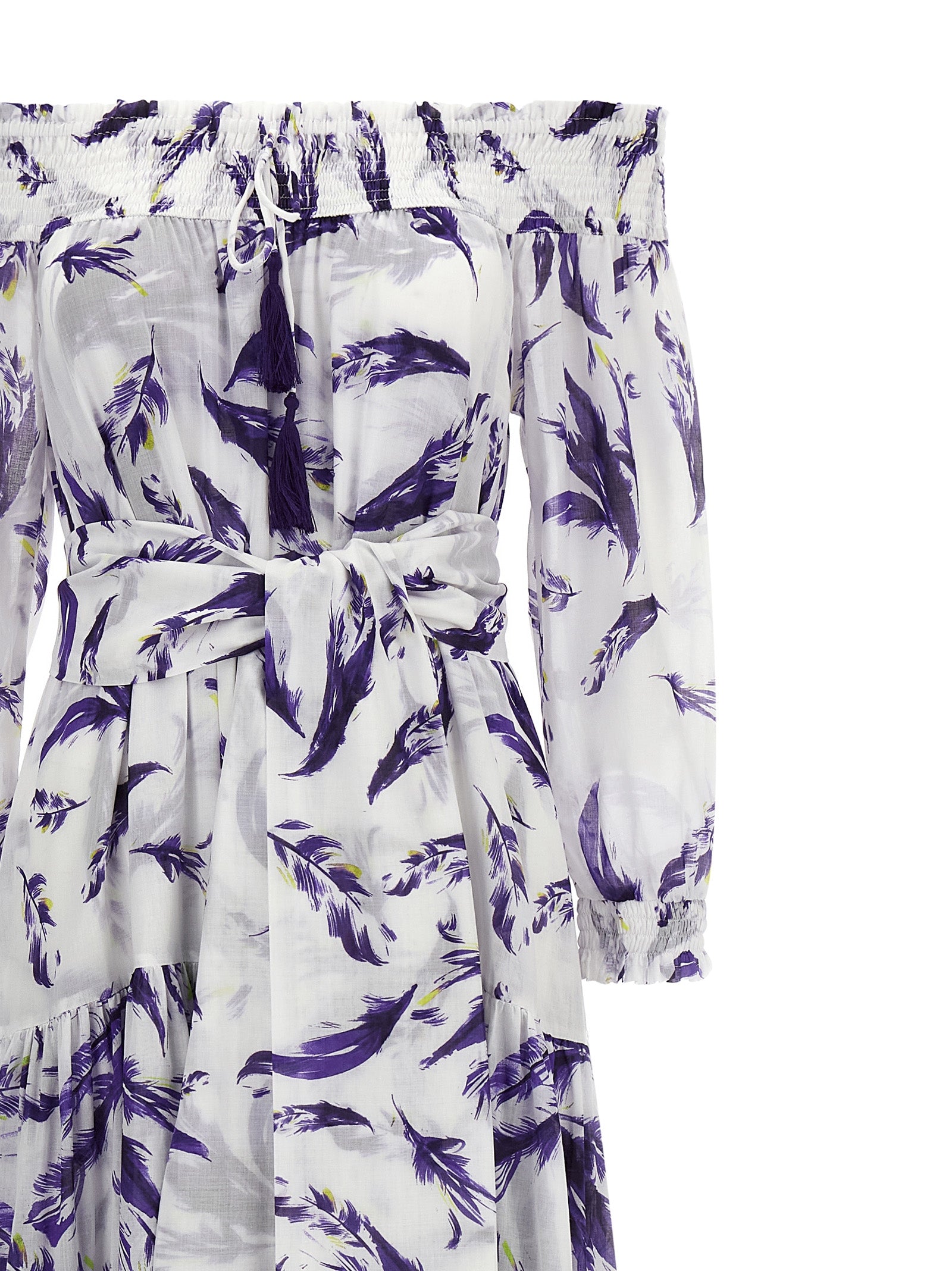 SAMANTHA SUNG Purple Cotton Long Dress