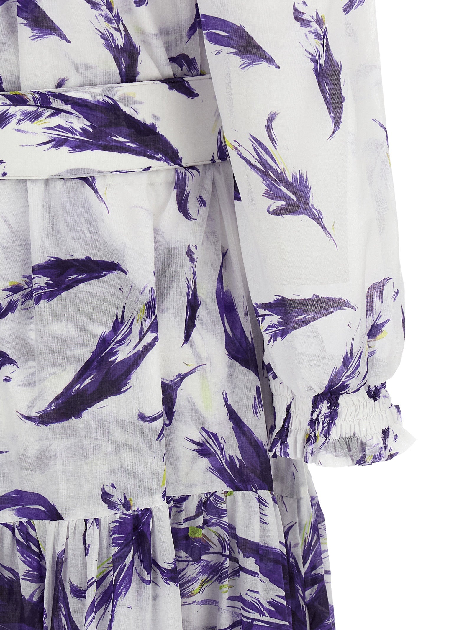 SAMANTHA SUNG Purple Cotton Long Dress