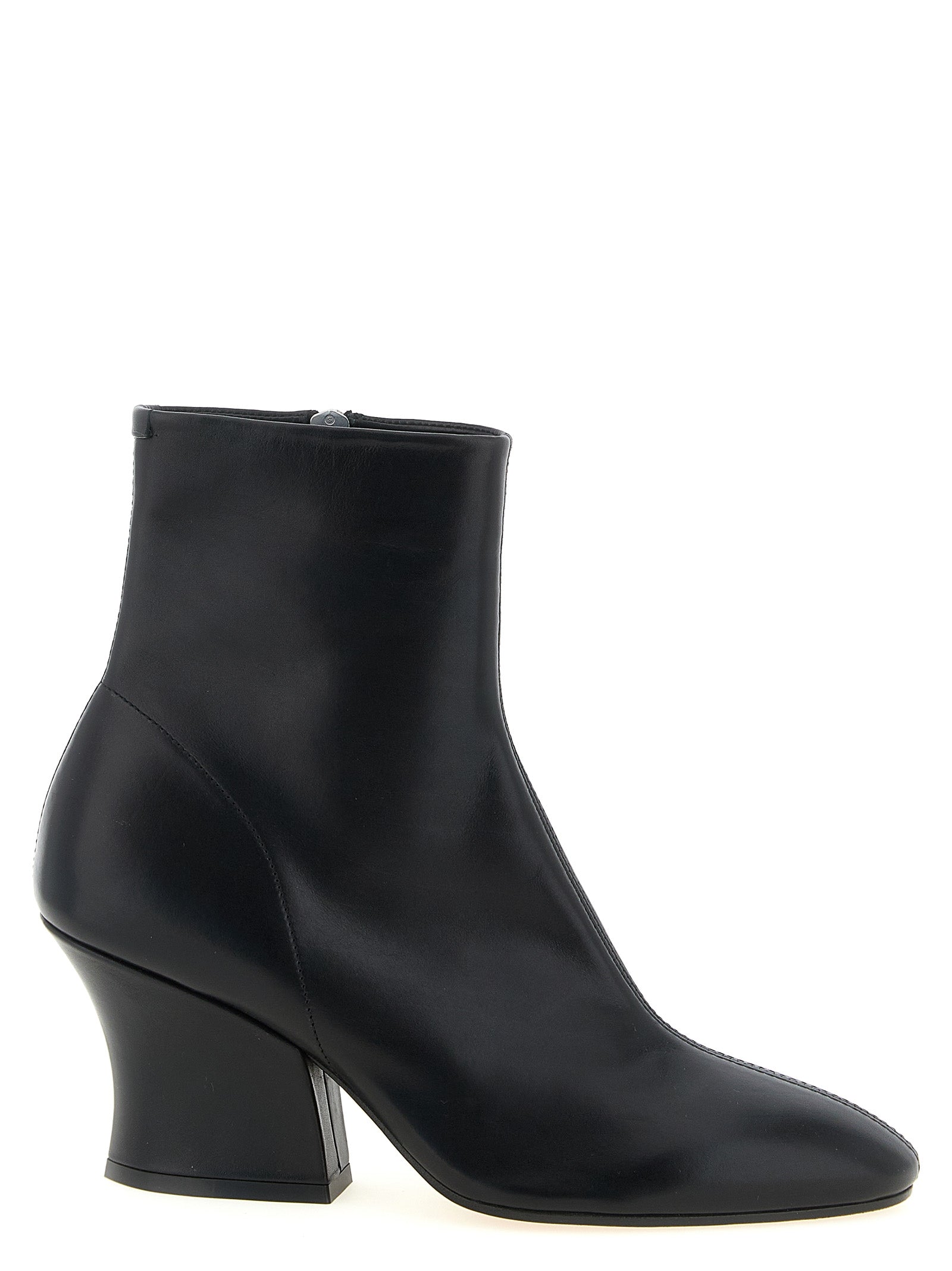 Jil Sander Black Calfskin Ankle Boots