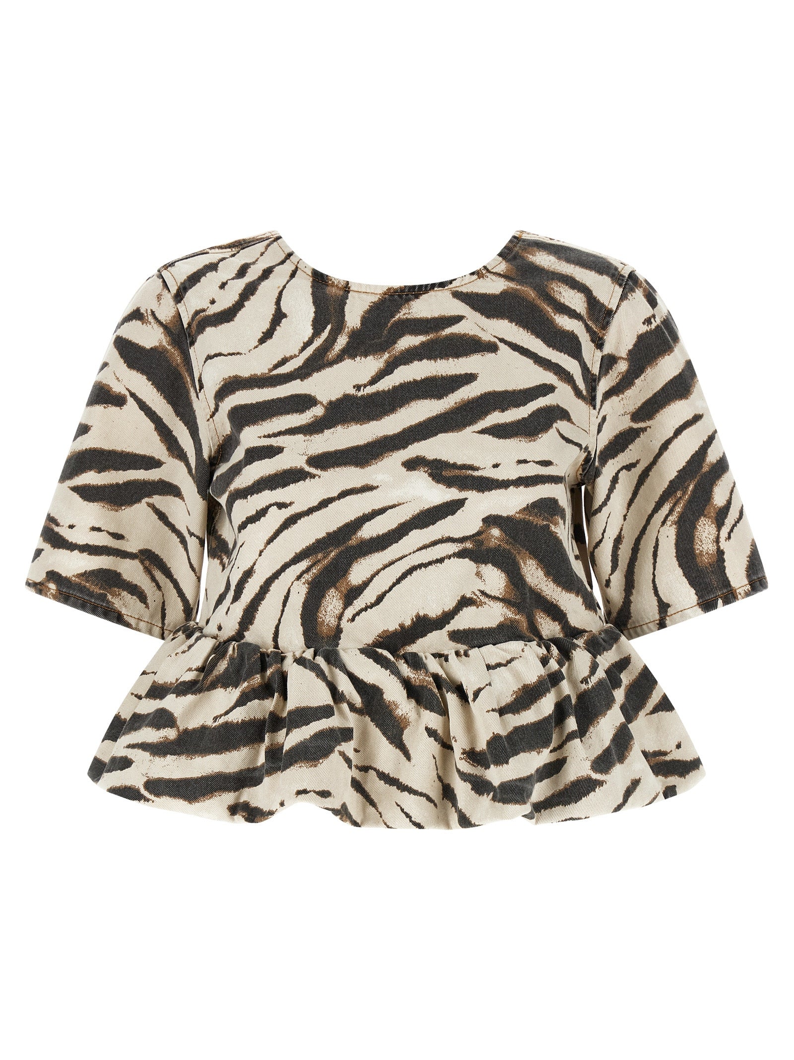 Ganni Multicolor Organic Cotton Shirt
