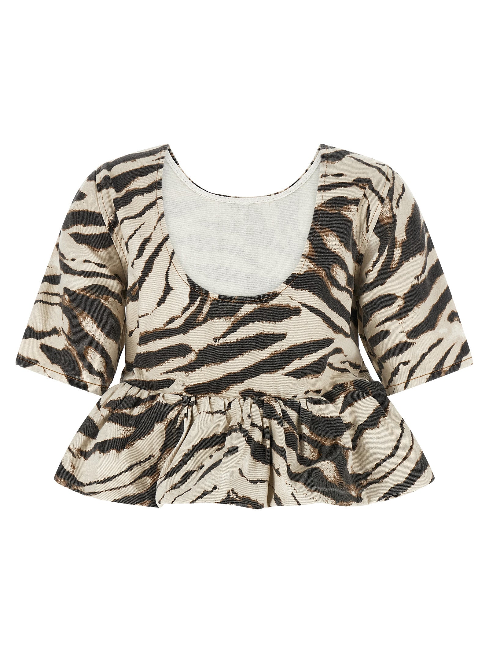 Ganni Multicolor Organic Cotton Shirt