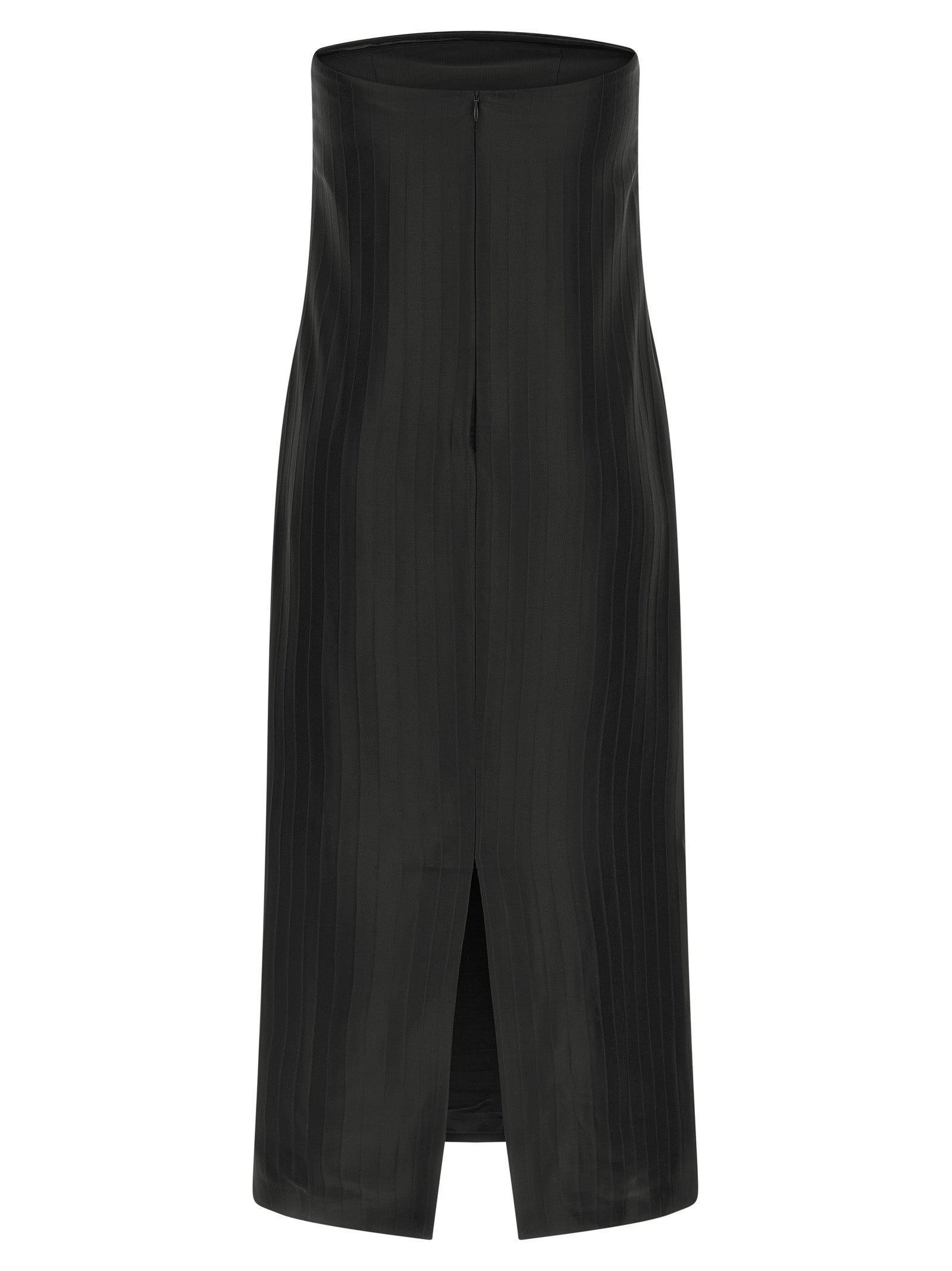 Loulou De Saison Black Viscose Midi Dress