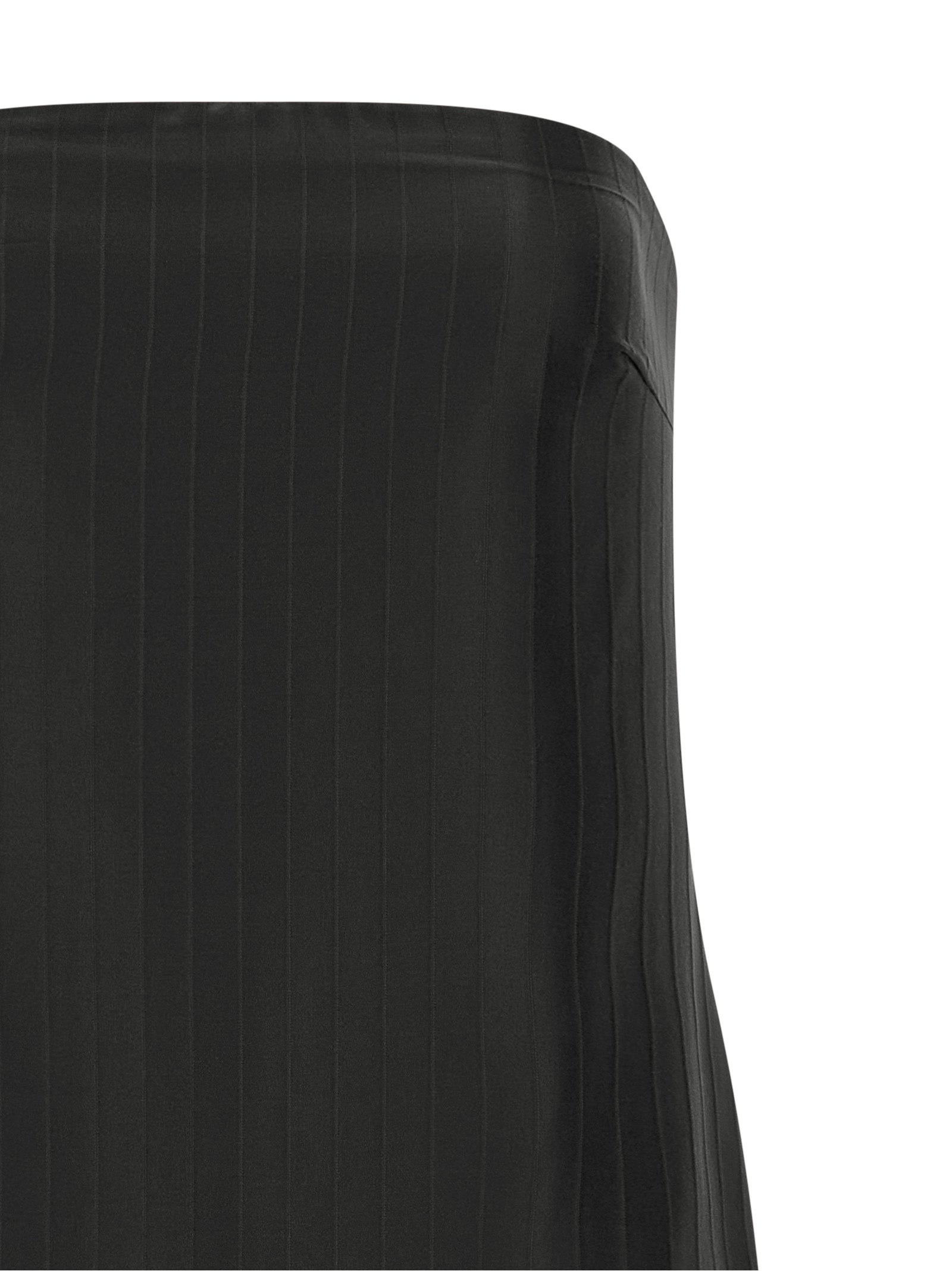 Loulou De Saison Black Viscose Midi Dress