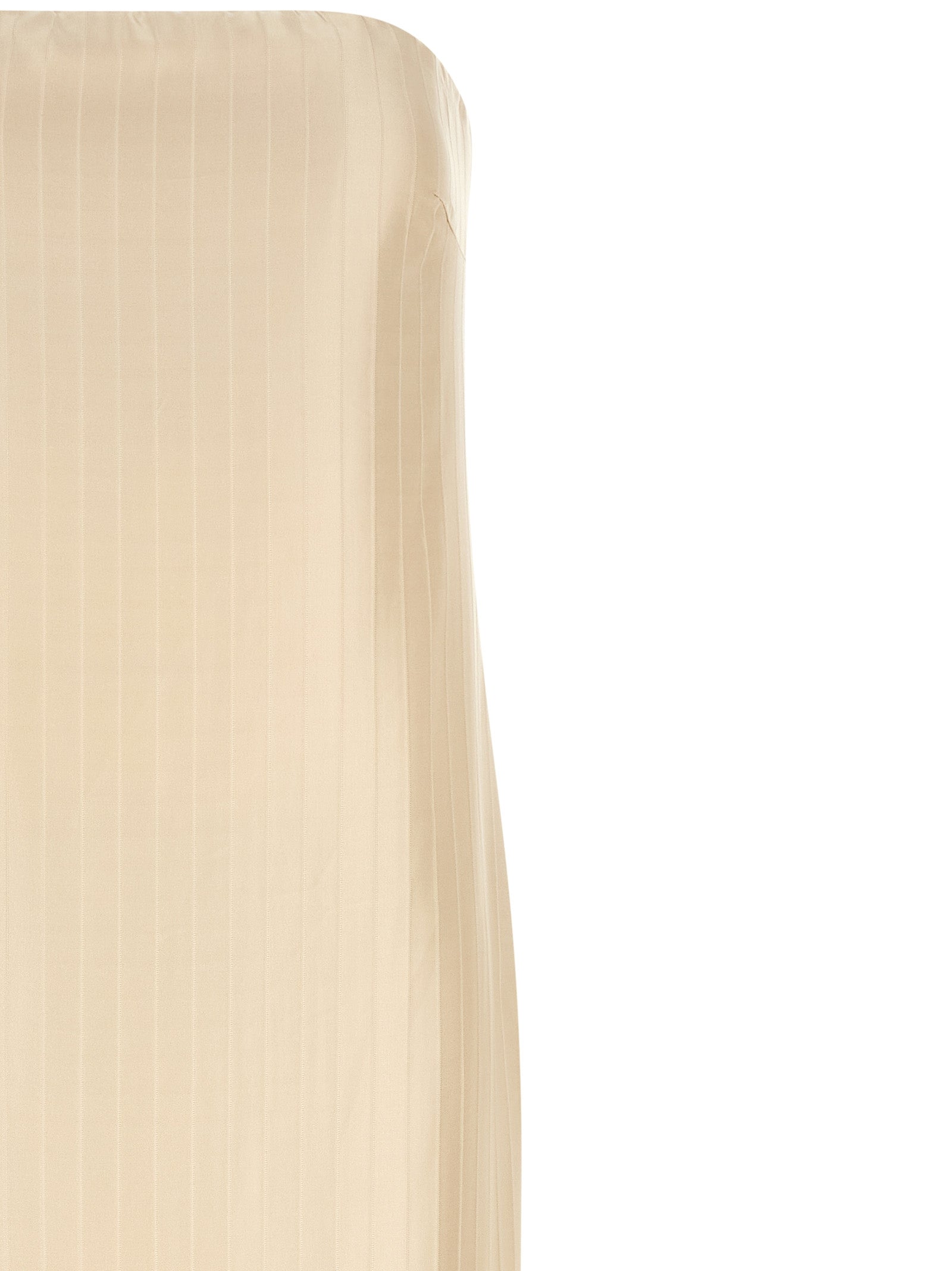 Loulou De Saison Beige Viscose Midi Dress