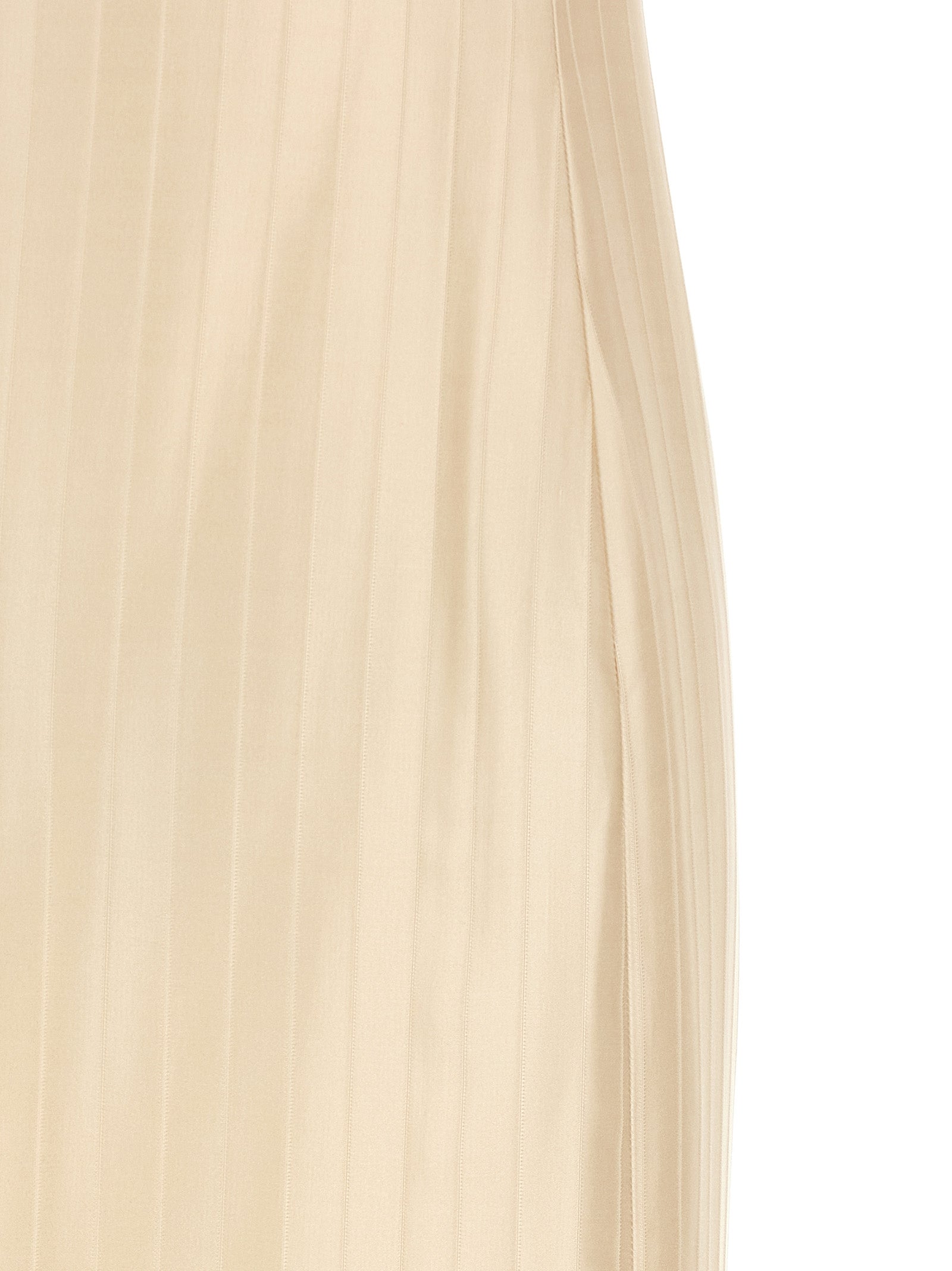 Loulou De Saison Beige Viscose Midi Dress
