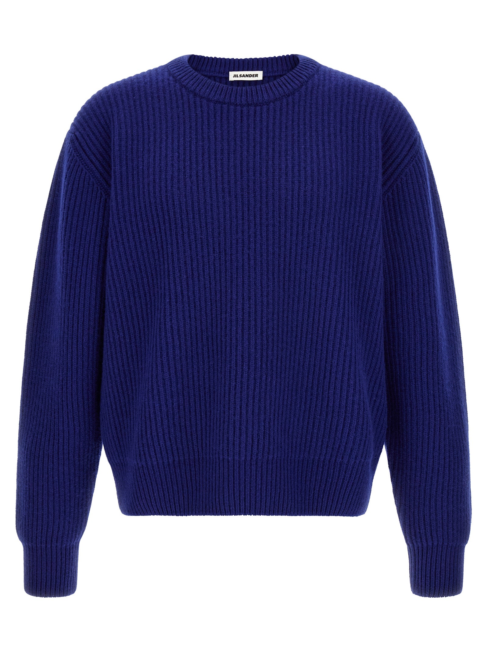 Jil Sander Blue Wool Cardigan