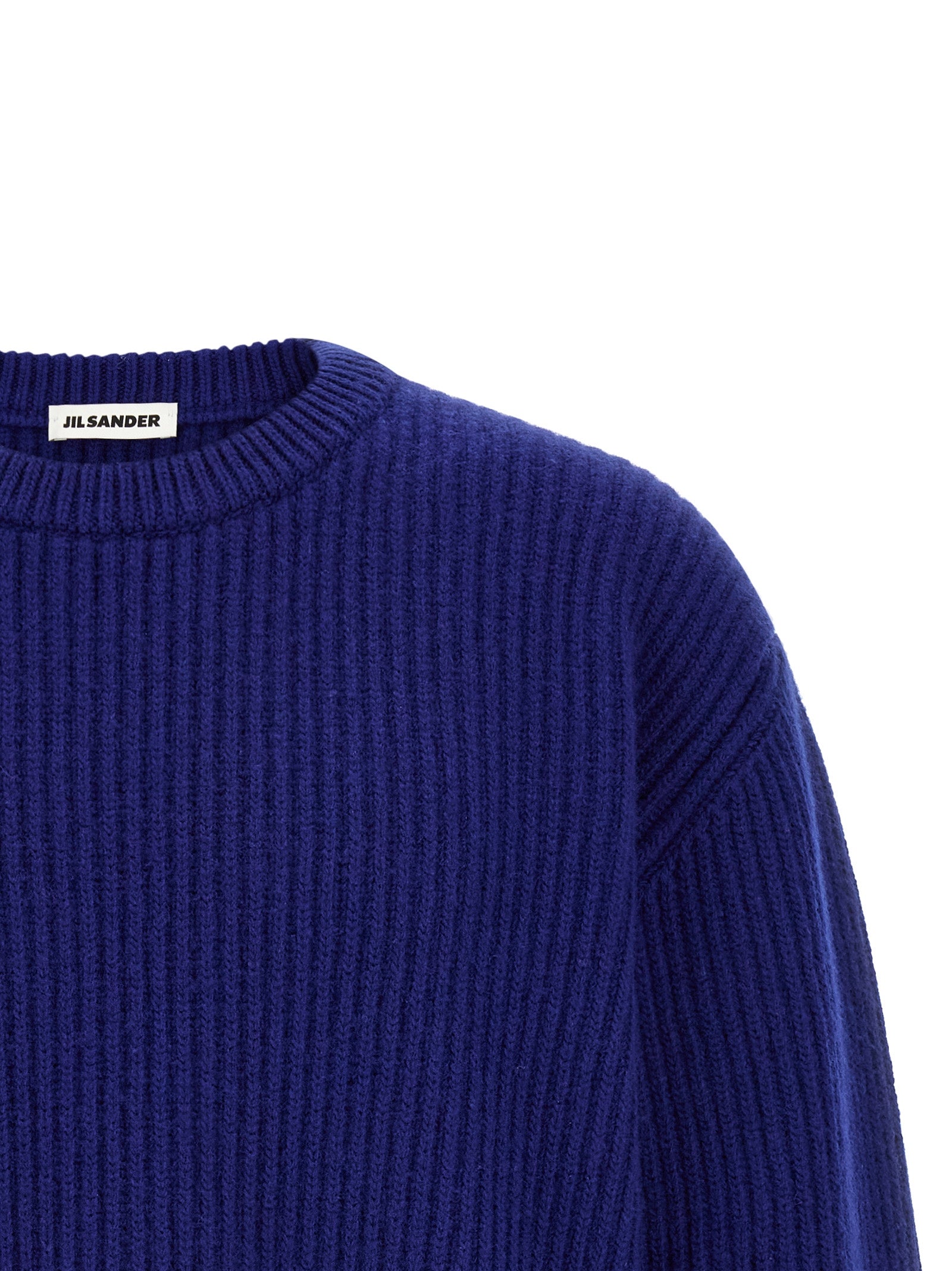 Jil Sander Blue Wool Cardigan