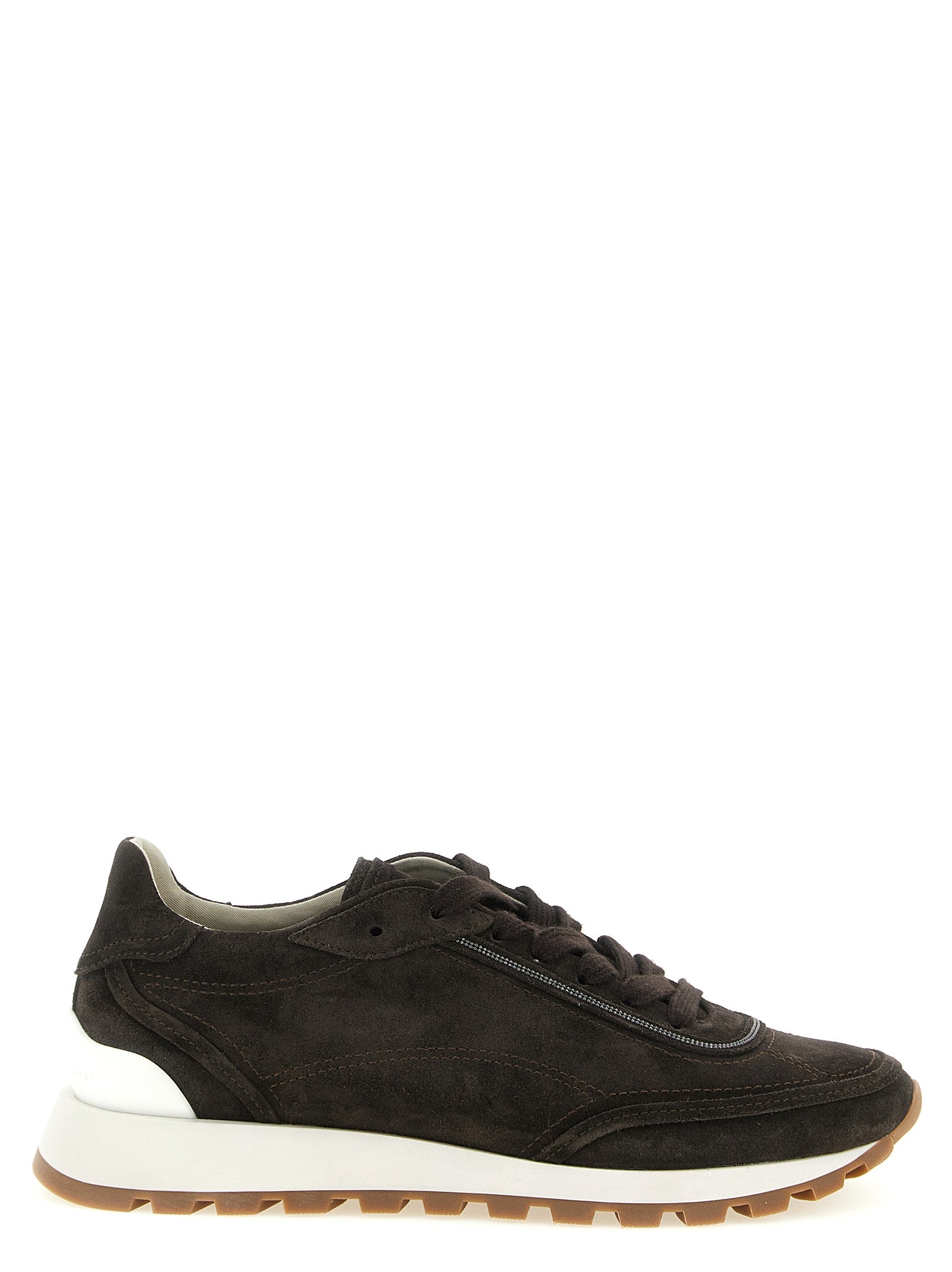 Brunello Cucinelli Brown Calfskin Sneakers