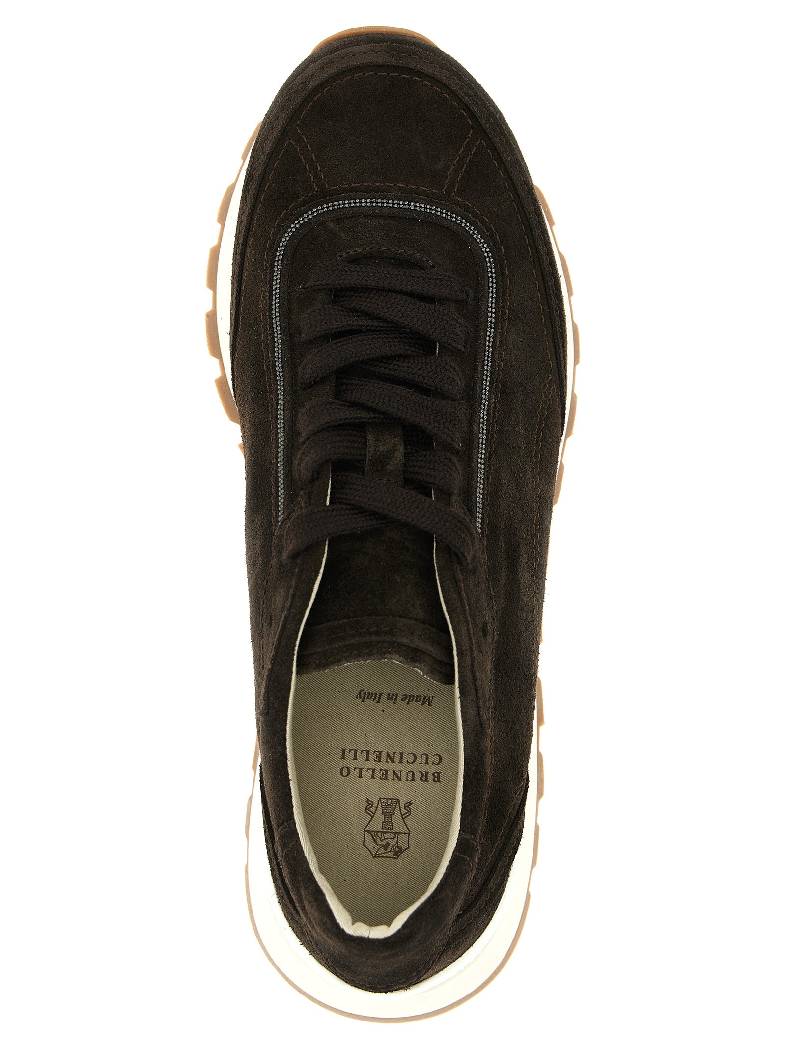 Brunello Cucinelli Brown Calfskin Sneakers