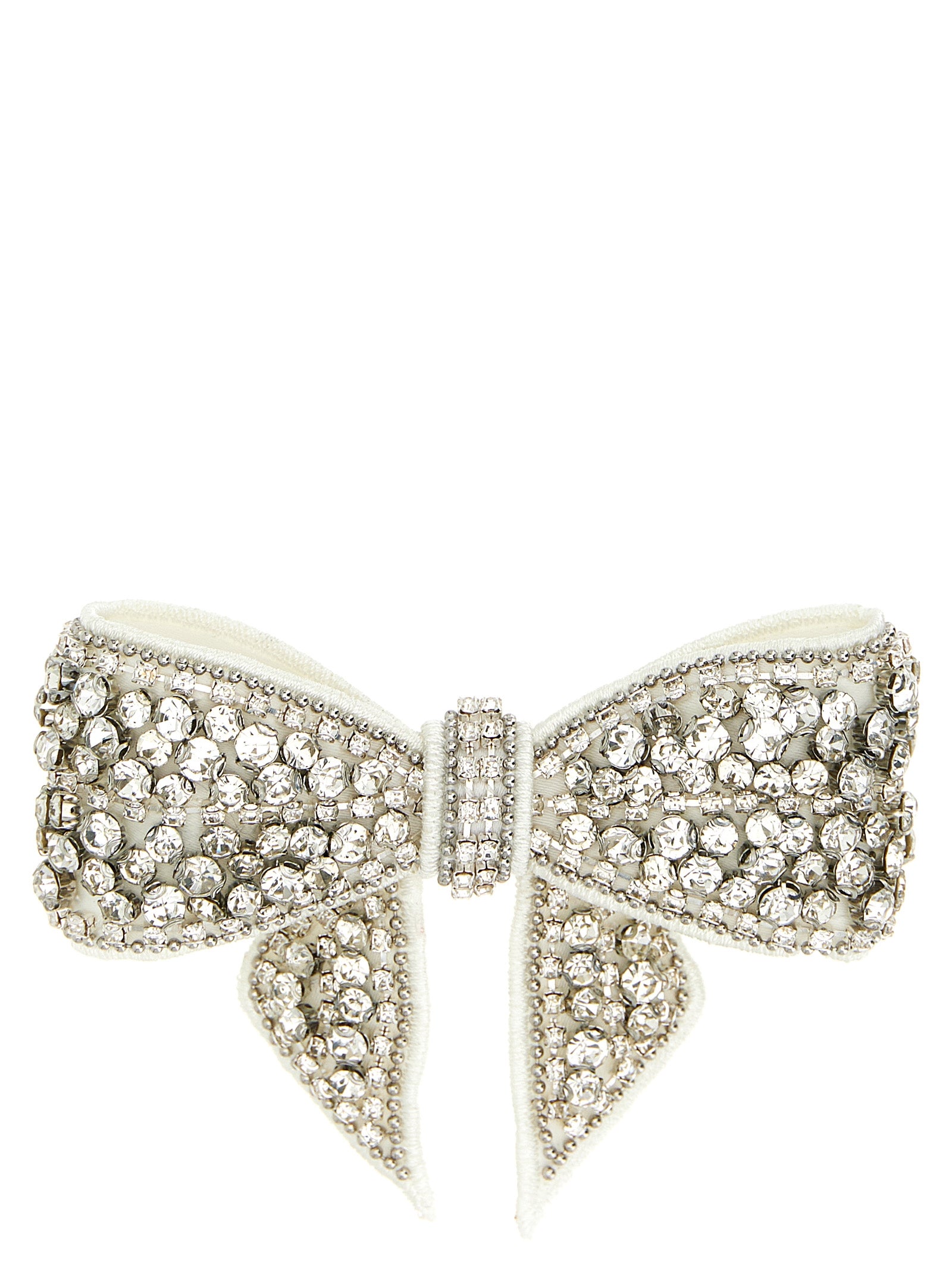 Self-Portrait White Polyester Hair Clip