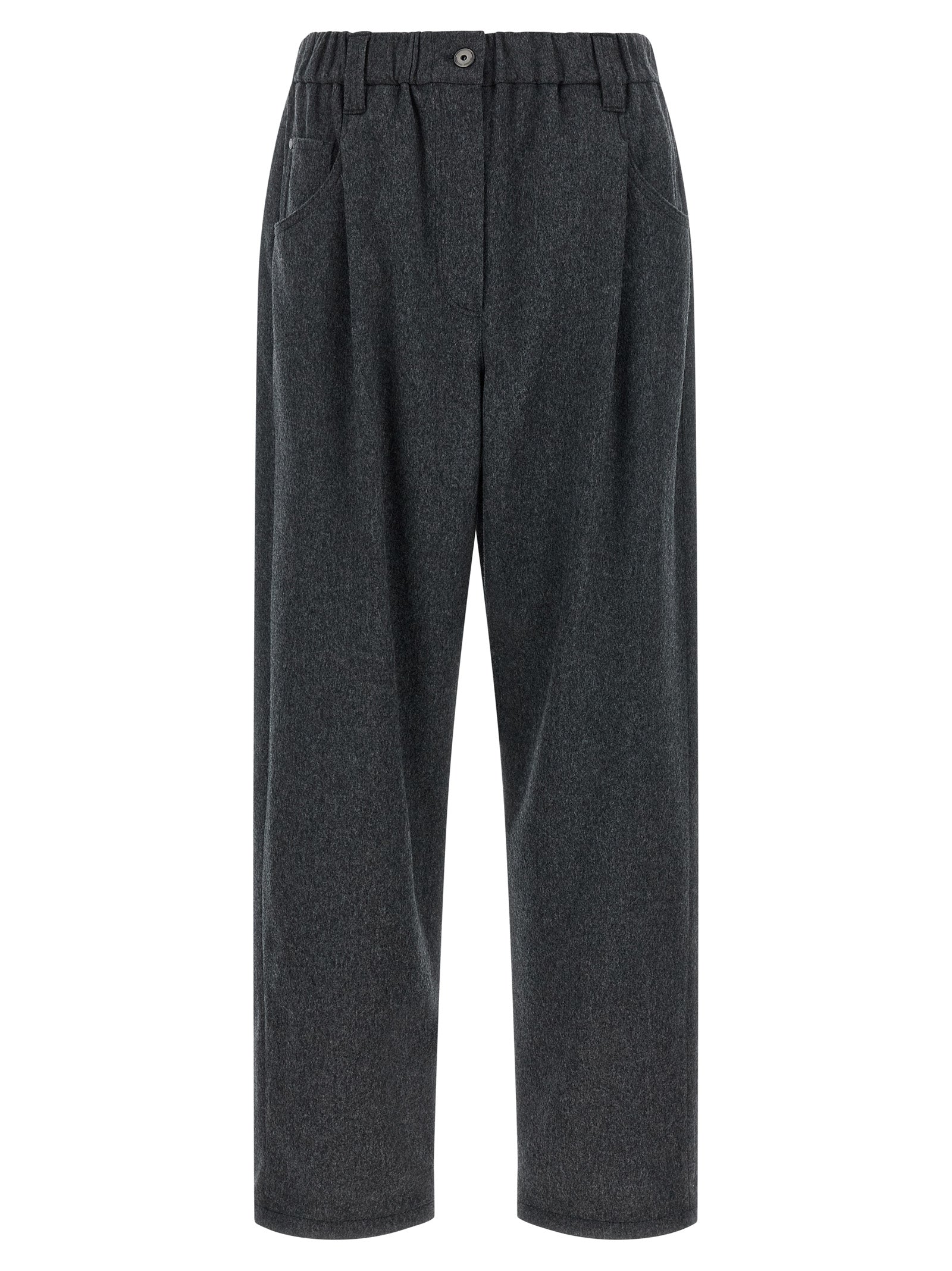 Brunello Cucinelli Gray Wool Pants