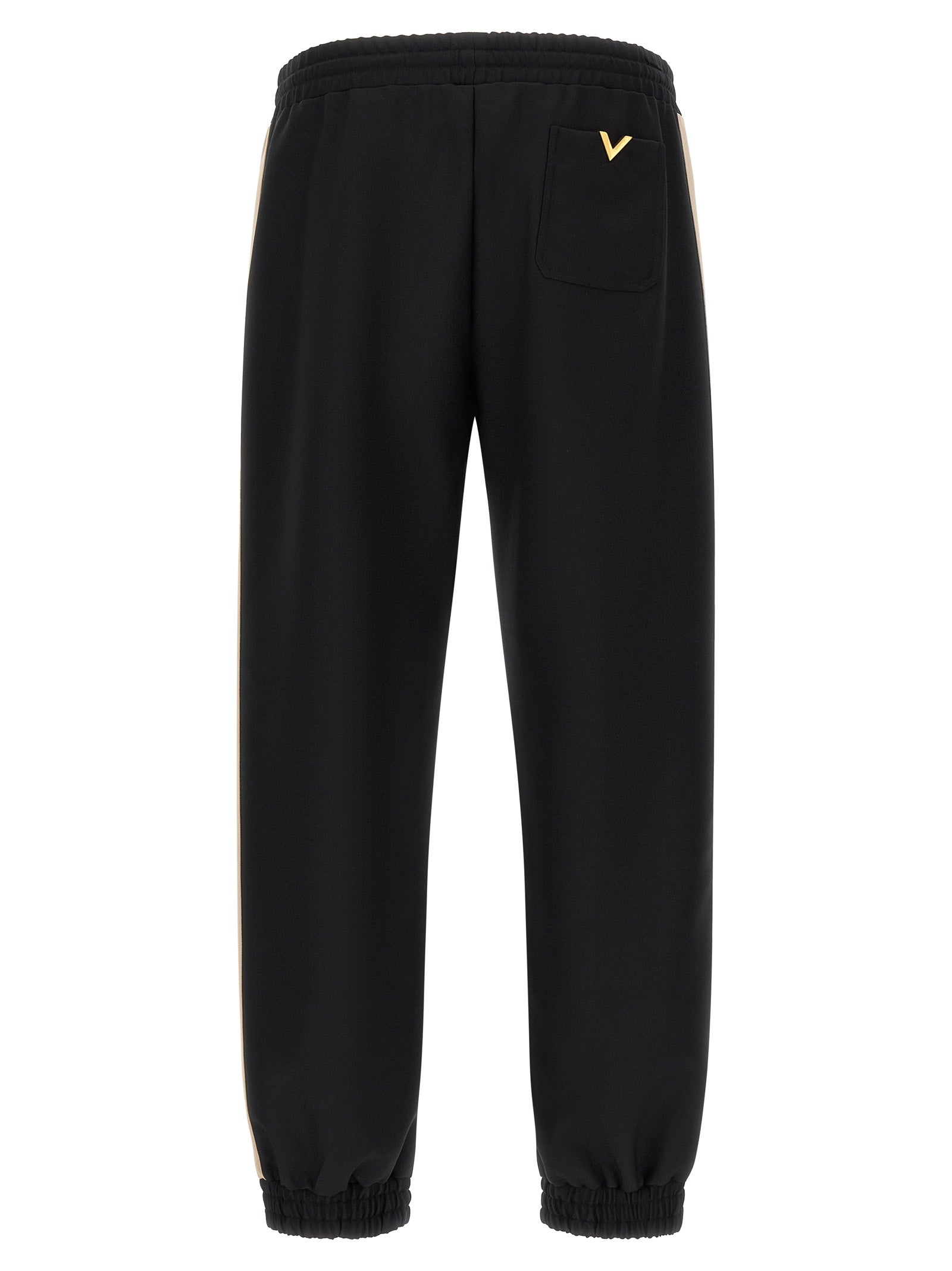 Valentino Garavani Black Polyester Athletic Pants