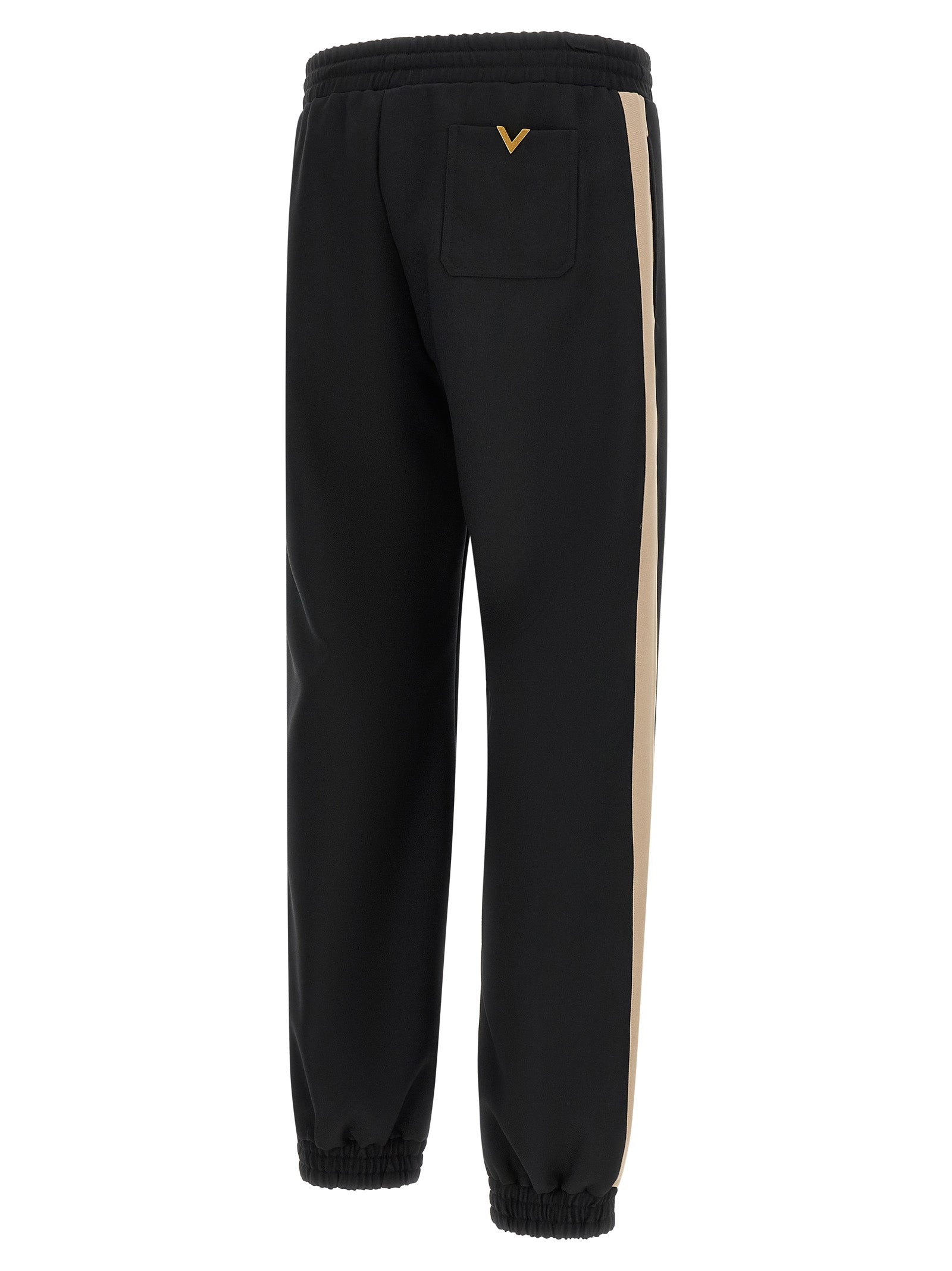 Valentino Garavani Black Polyester Athletic Pants