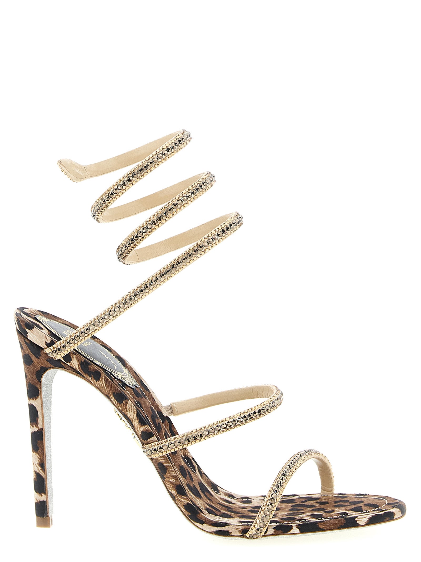 RENE CAOVILLA Multicolor Viscose Stiletto Heel Sandals