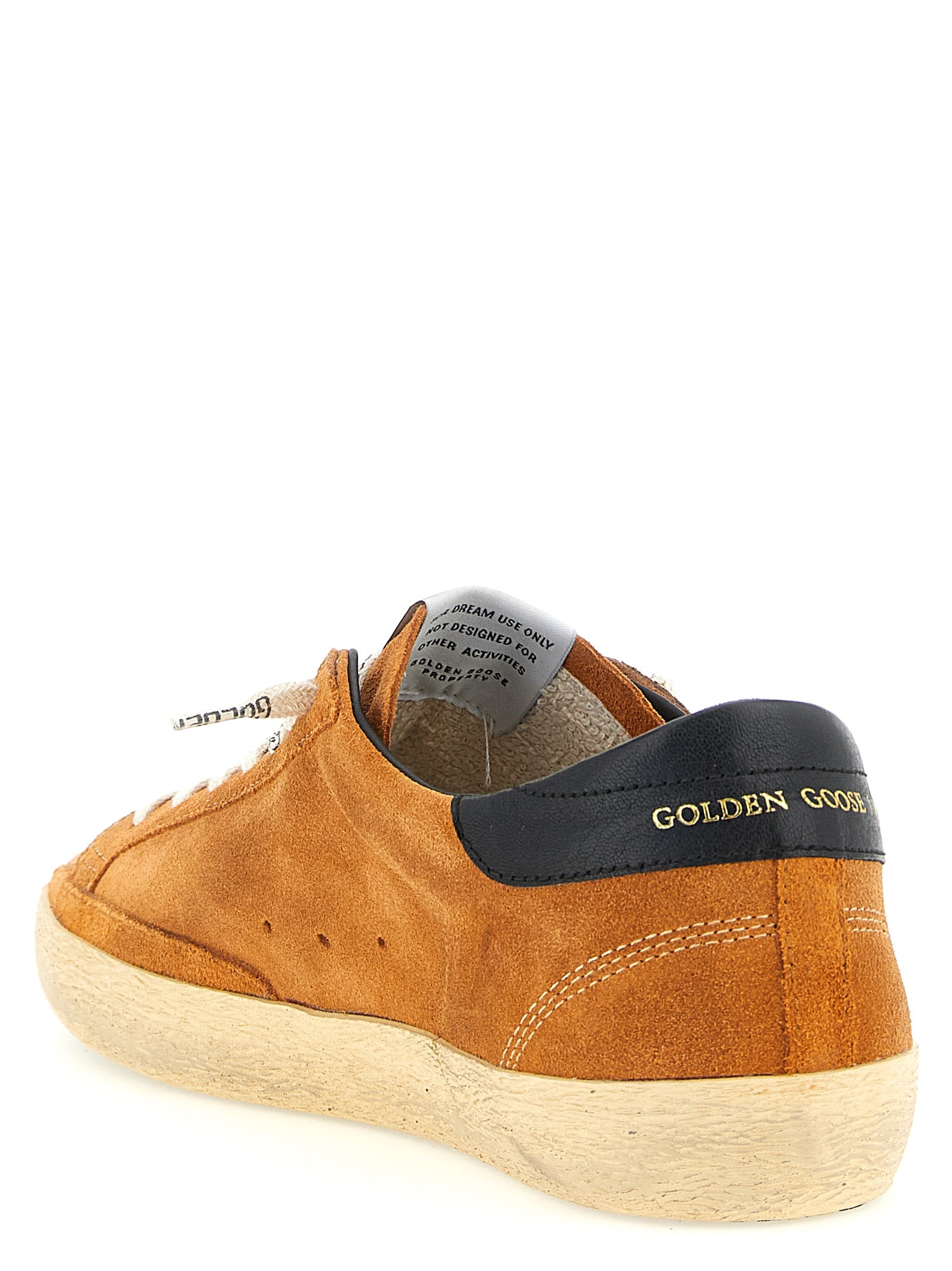 Golden Goose Orange Cowhide Low Top Sneakers