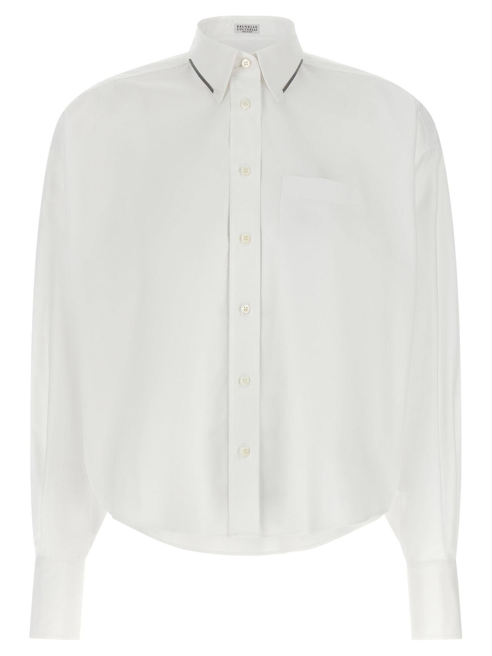 Brunello Cucinelli White Cotton Blouse