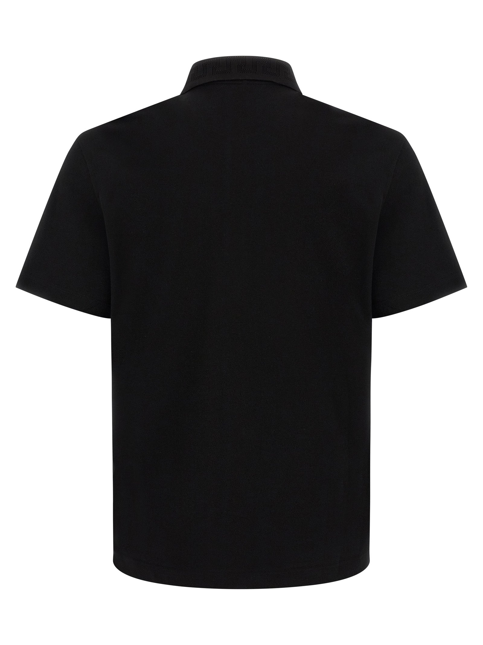 Versace Black Cotton Polo Shirt