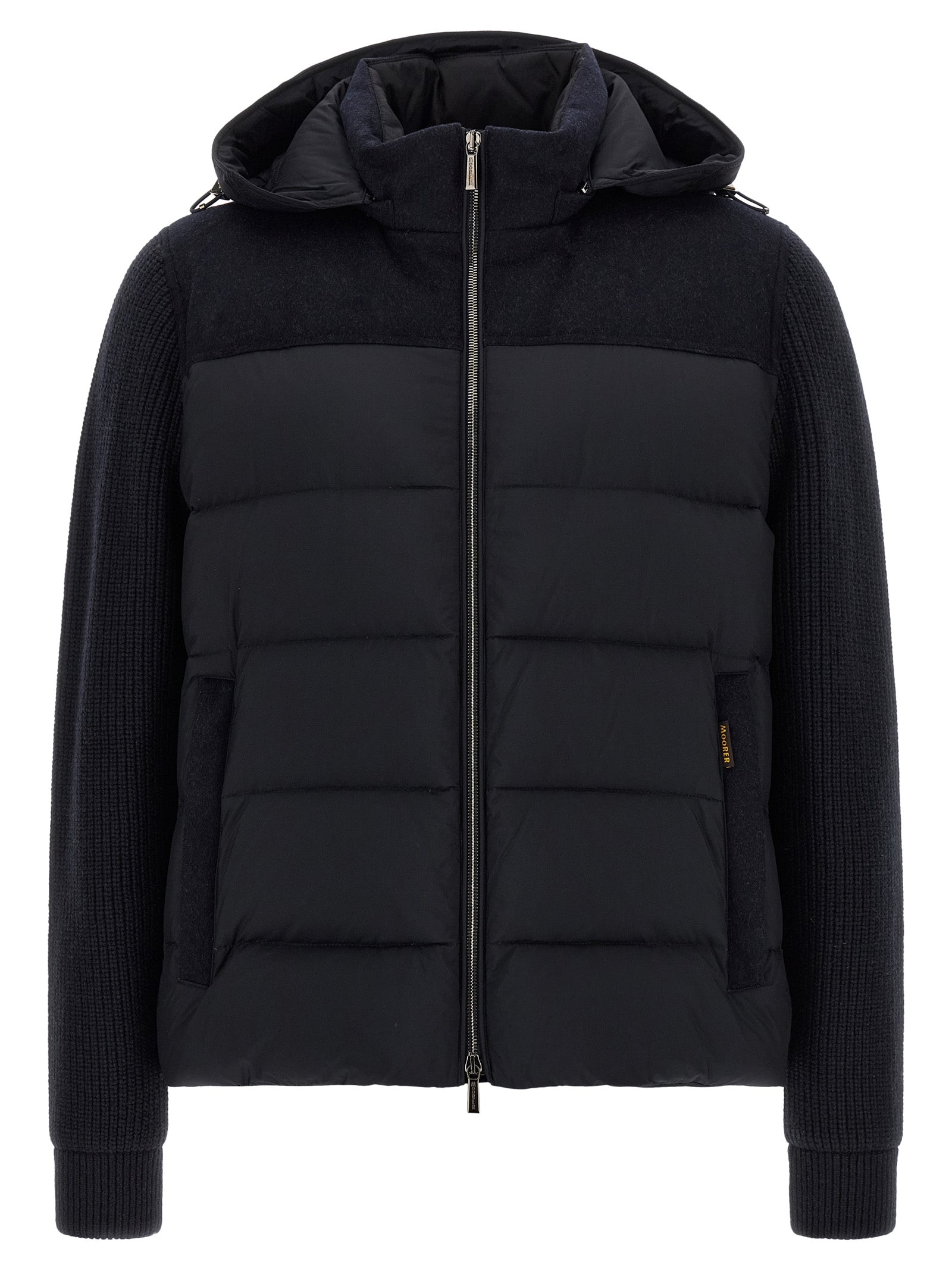 MooRER Blue Wool Full-Length Jacket