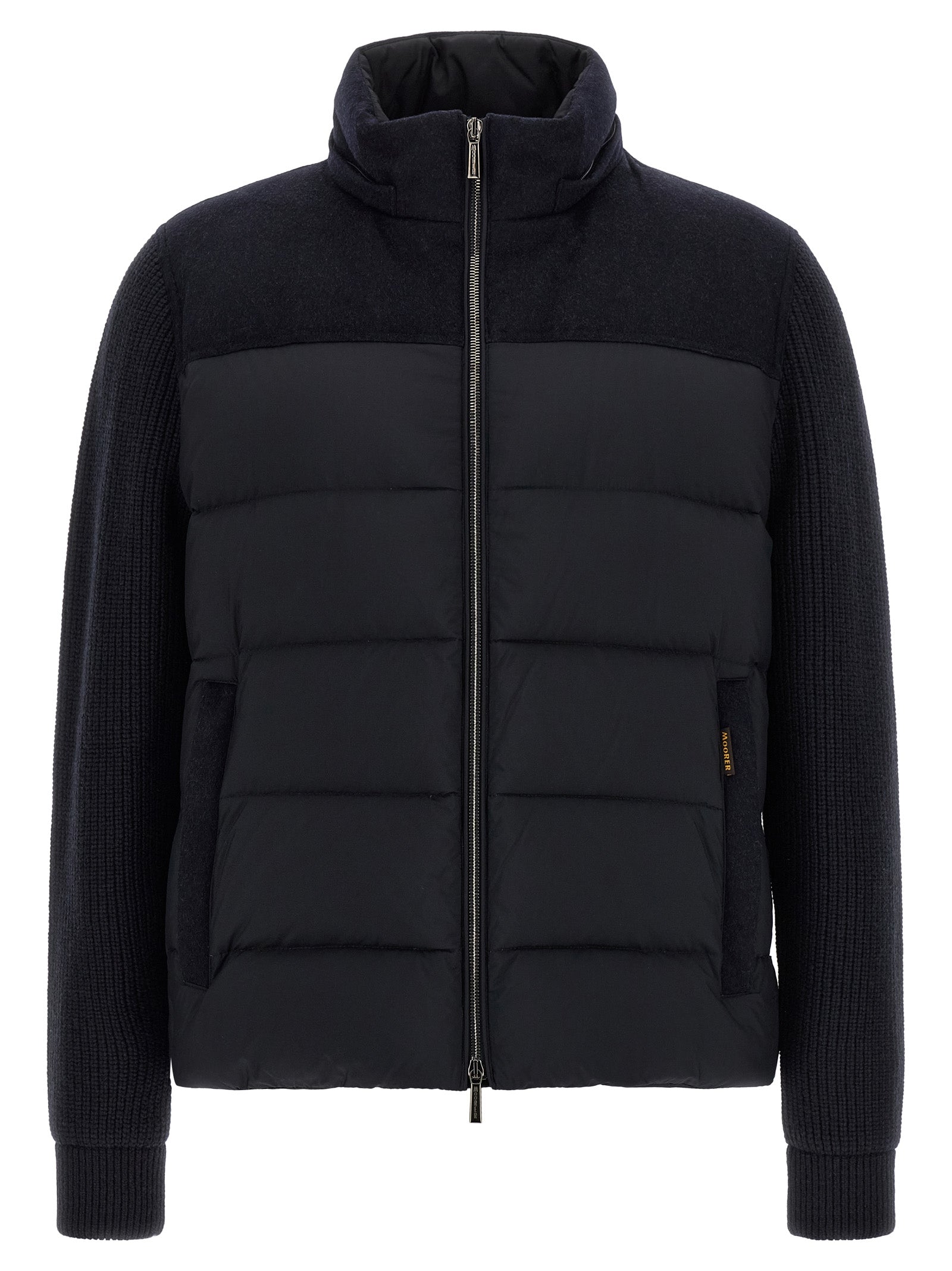 MooRER Blue Wool Full-Length Jacket