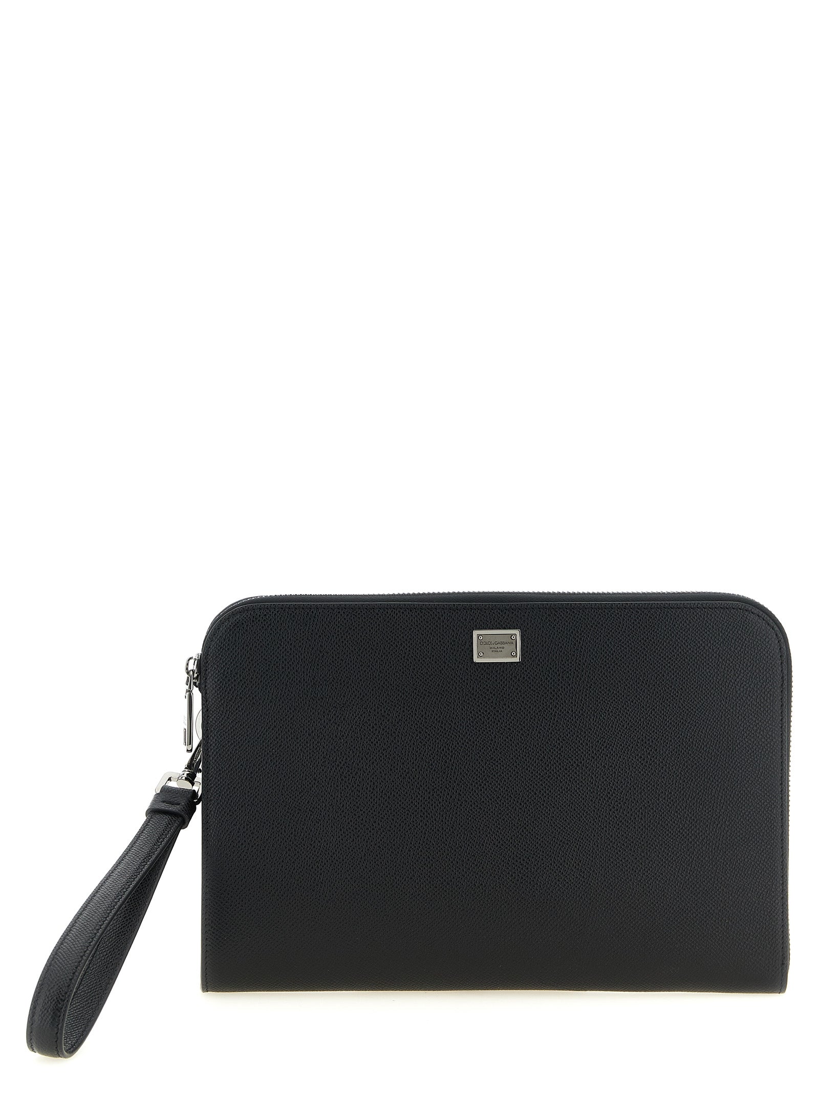 Dolce & Gabbana Black Calfskin Clutch Bag