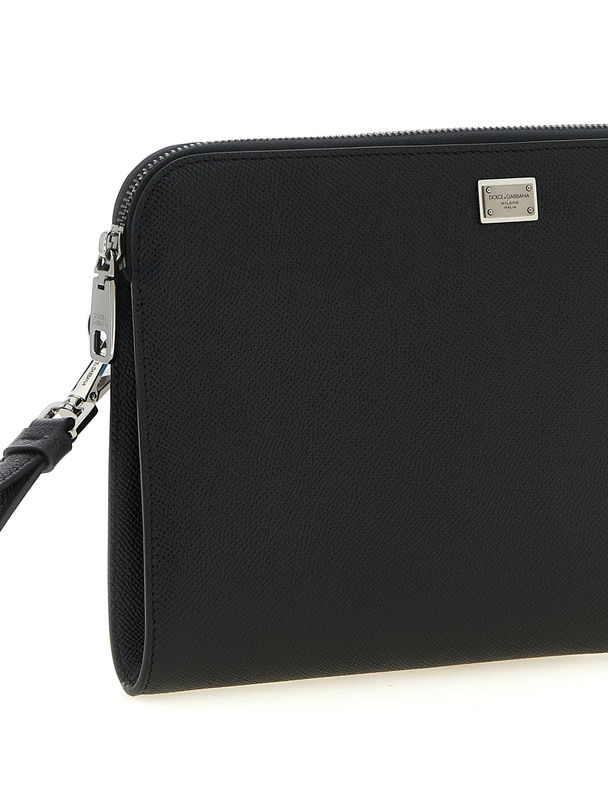 Dolce & Gabbana Black Calfskin Clutch Bag