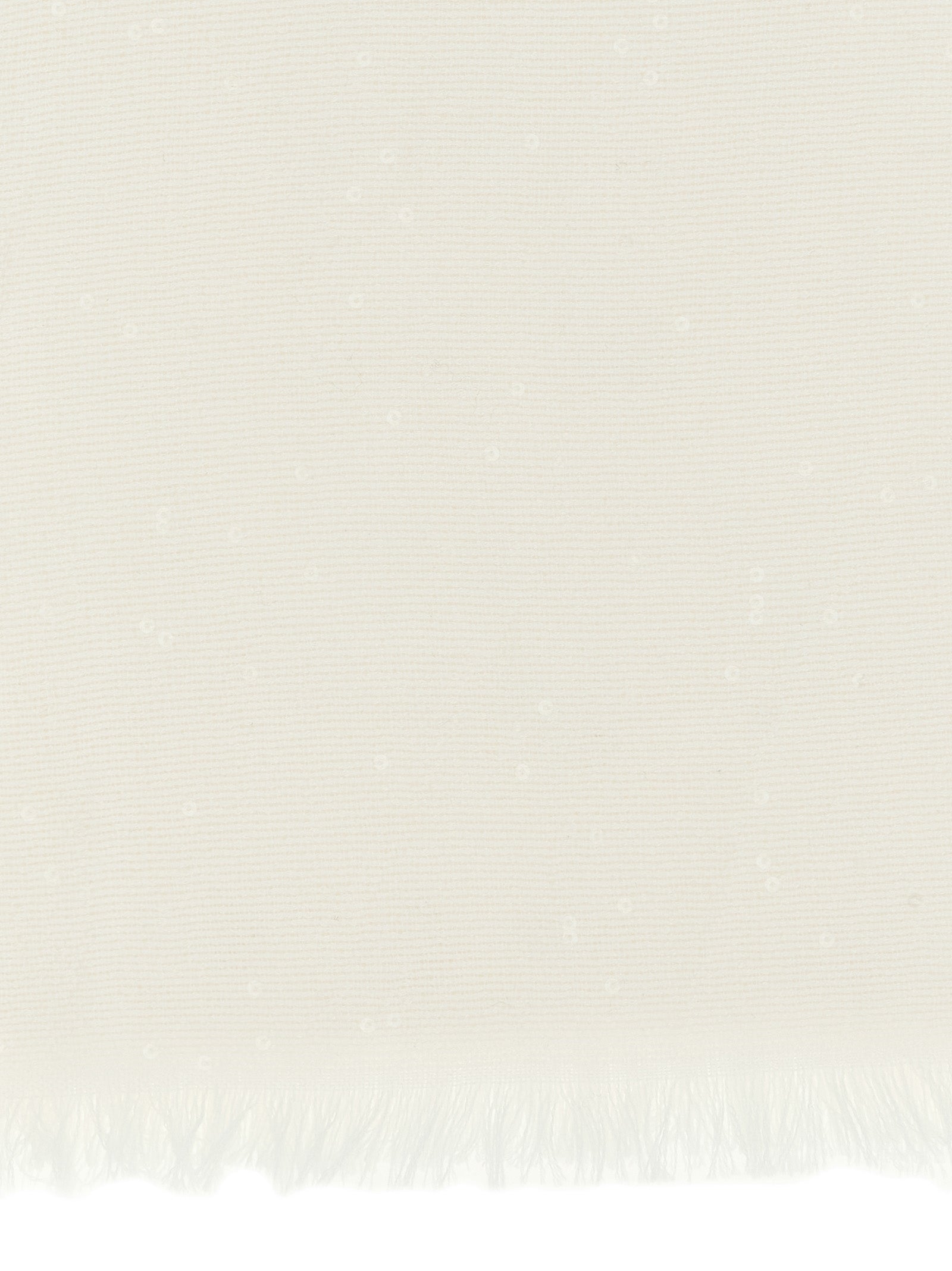 Brunello Cucinelli White Cashmere Scarf