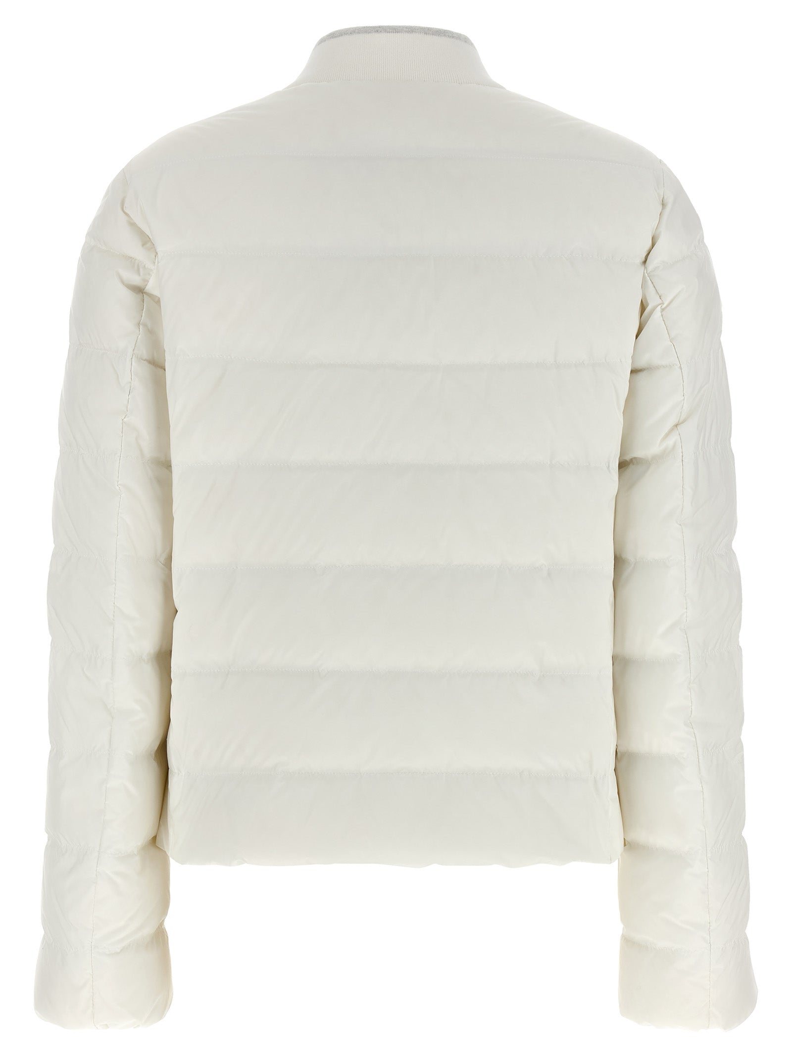 Brunello Cucinelli White Polyester Full-Length Jacket