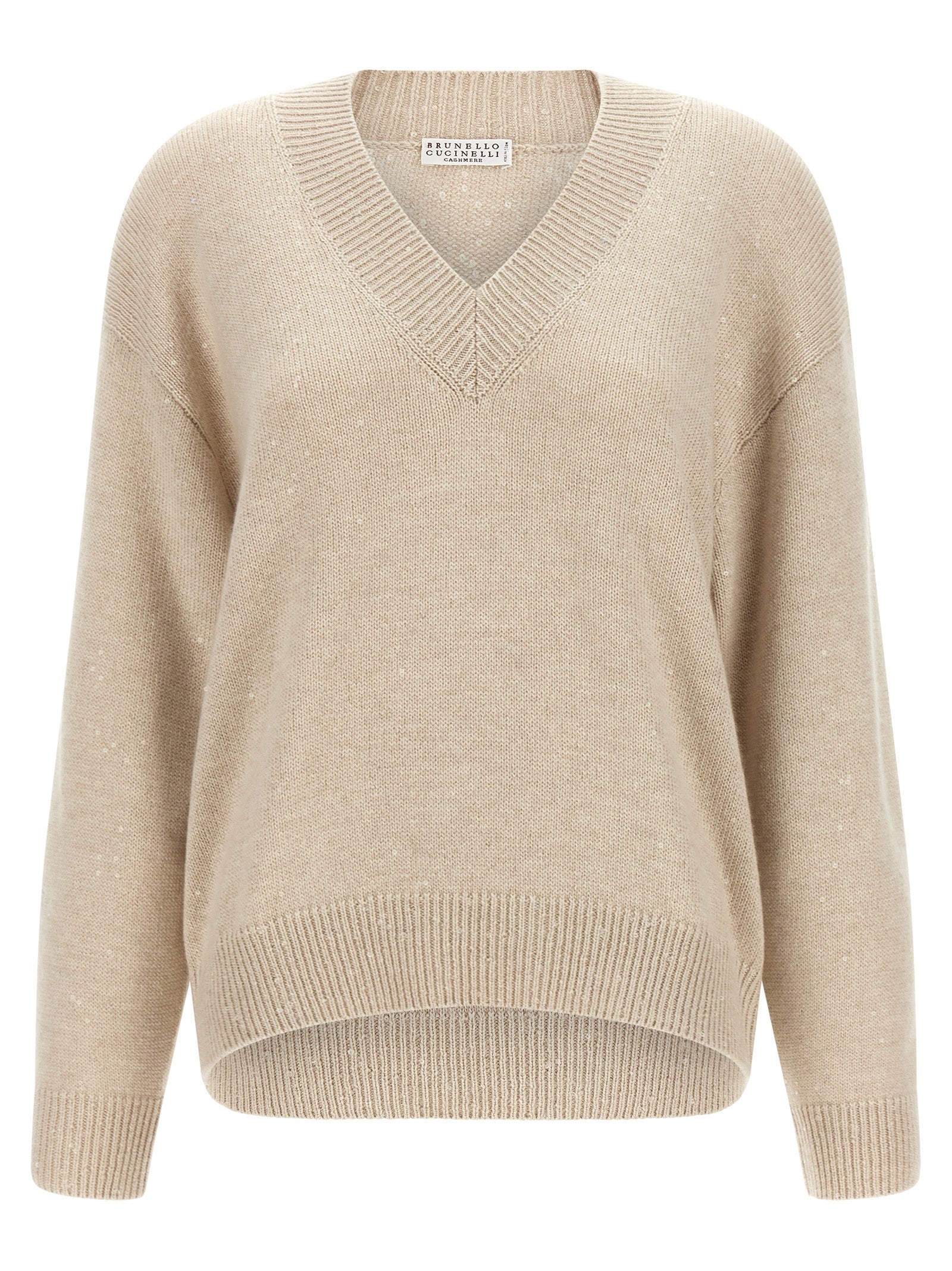 Brunello Cucinelli Beige Cashmere Cardigan