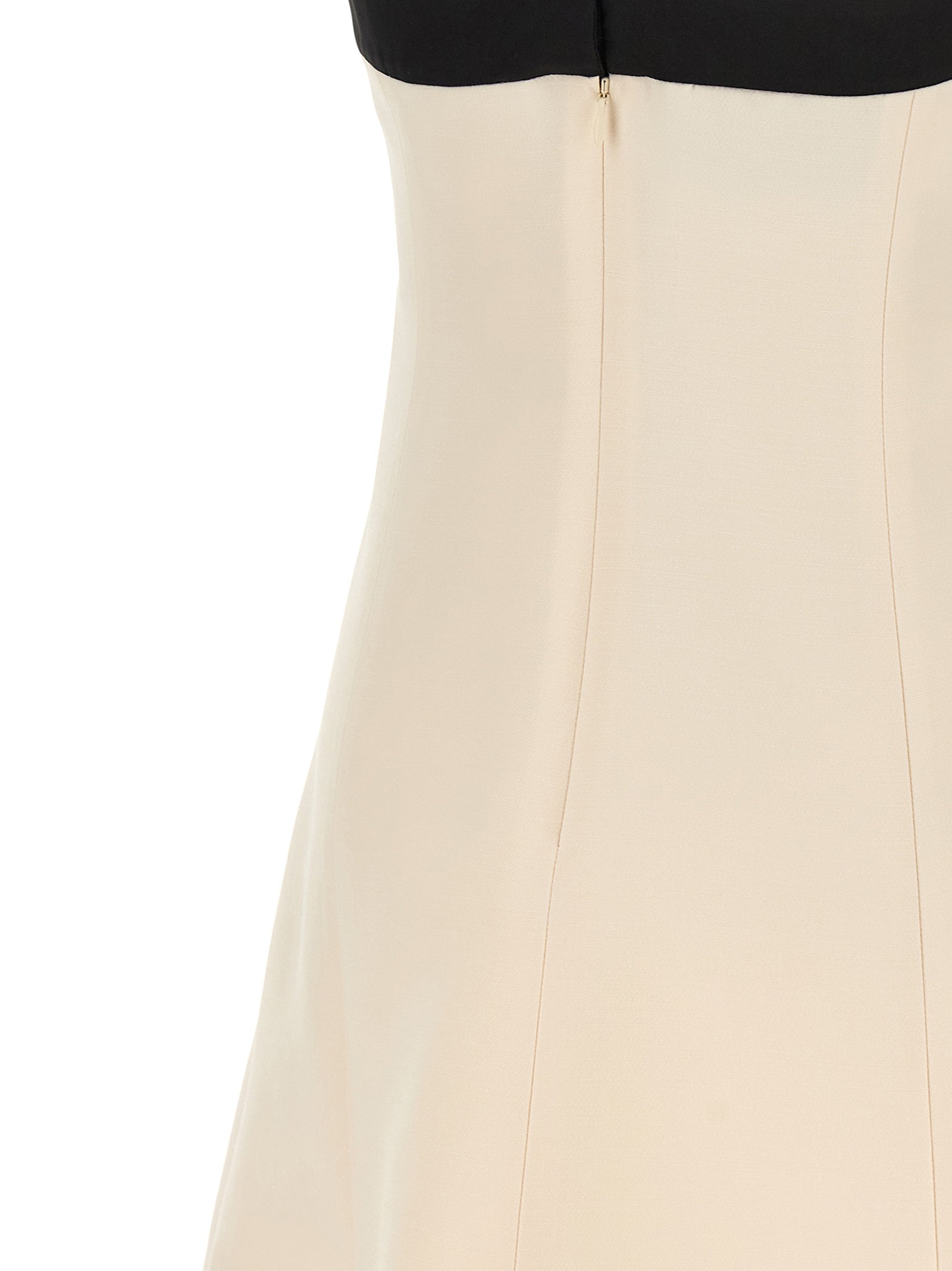 Valentino Garavani Bicolor Virgin Wool Short Dress
