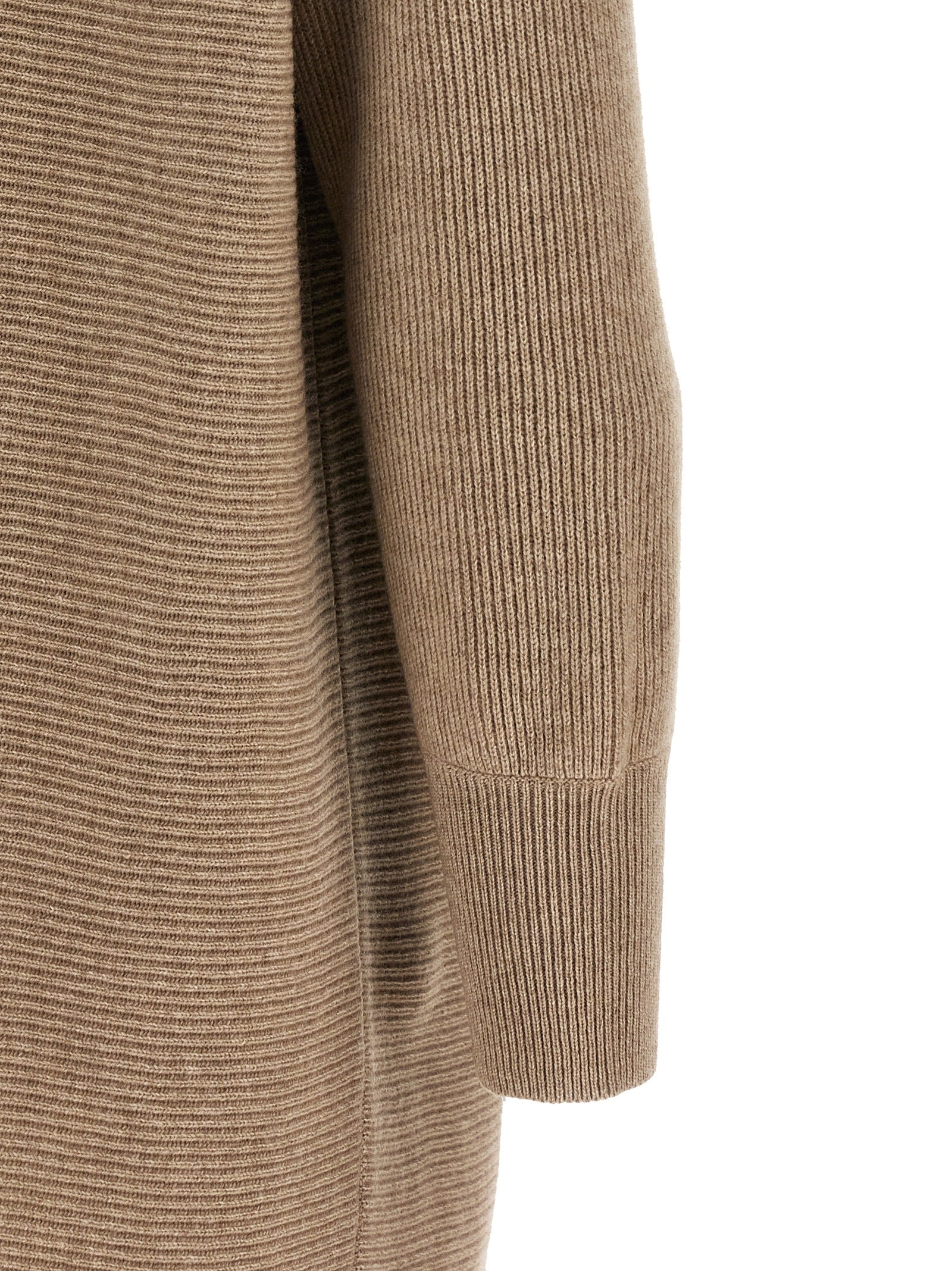 Brunello Cucinelli Beige Virgin Wool Short Dress