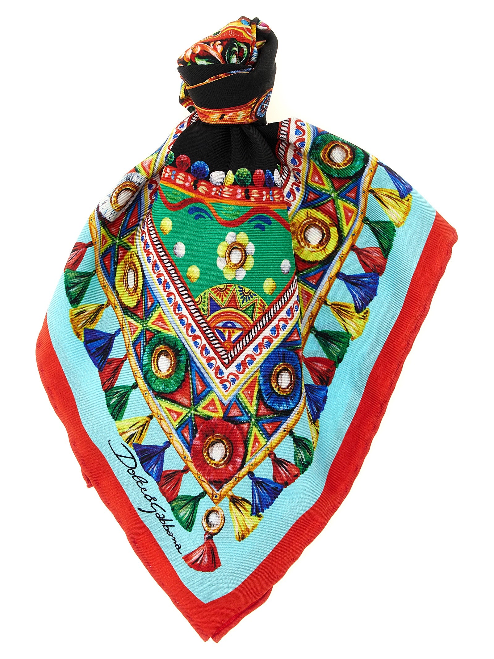 Dolce & Gabbana Multicolor Silk Scarf