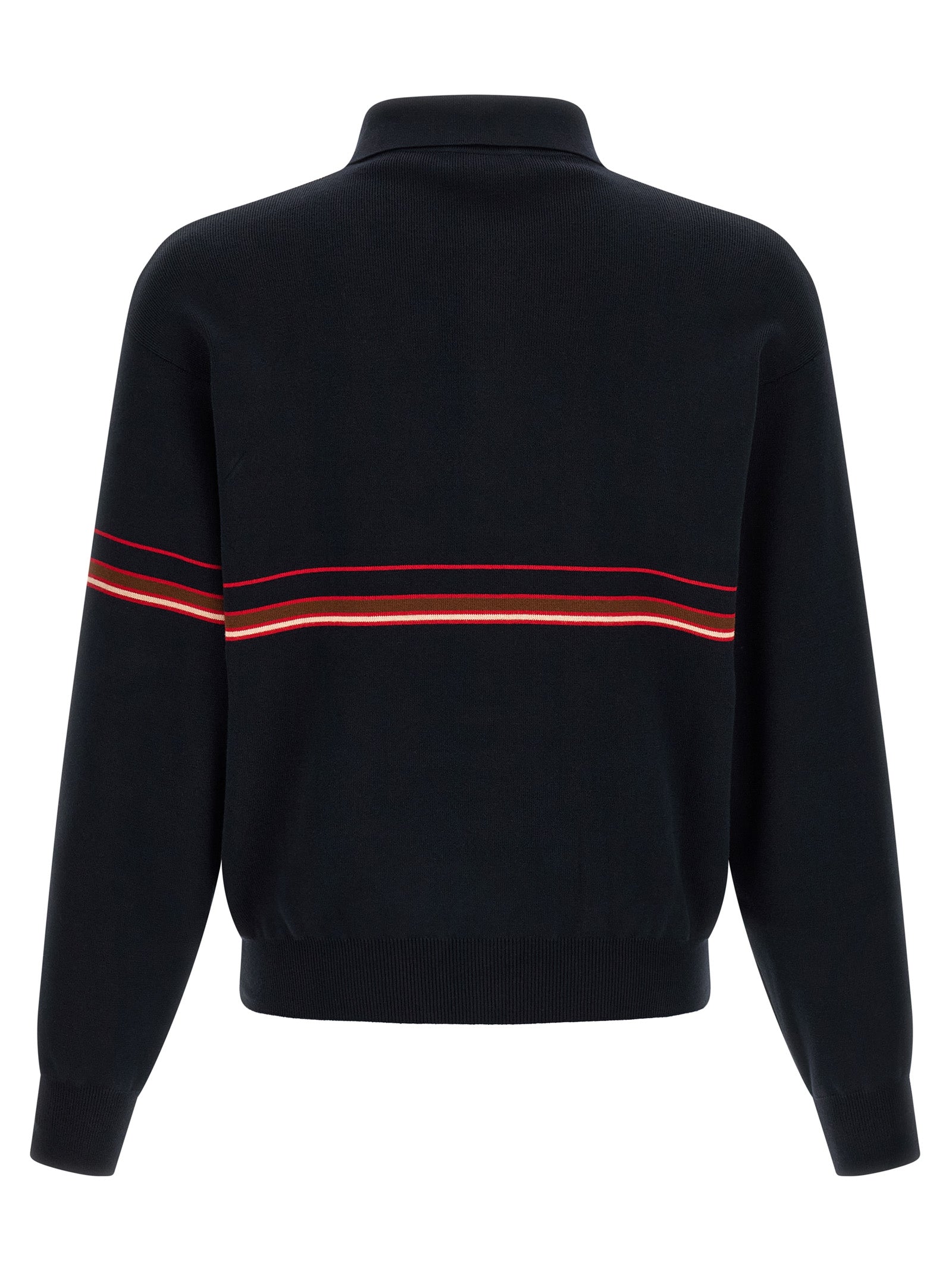 Versace Blue Cotton Polo Shirt