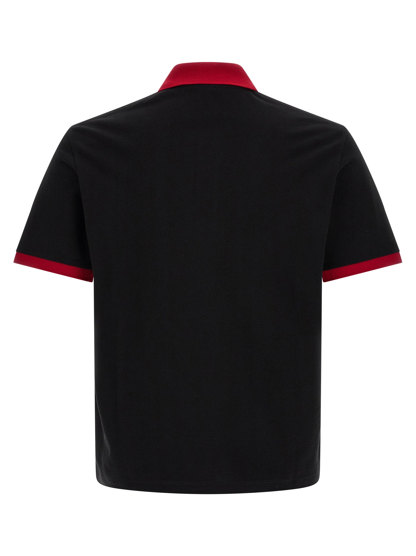 Versace Black Cotton Polo Shirt