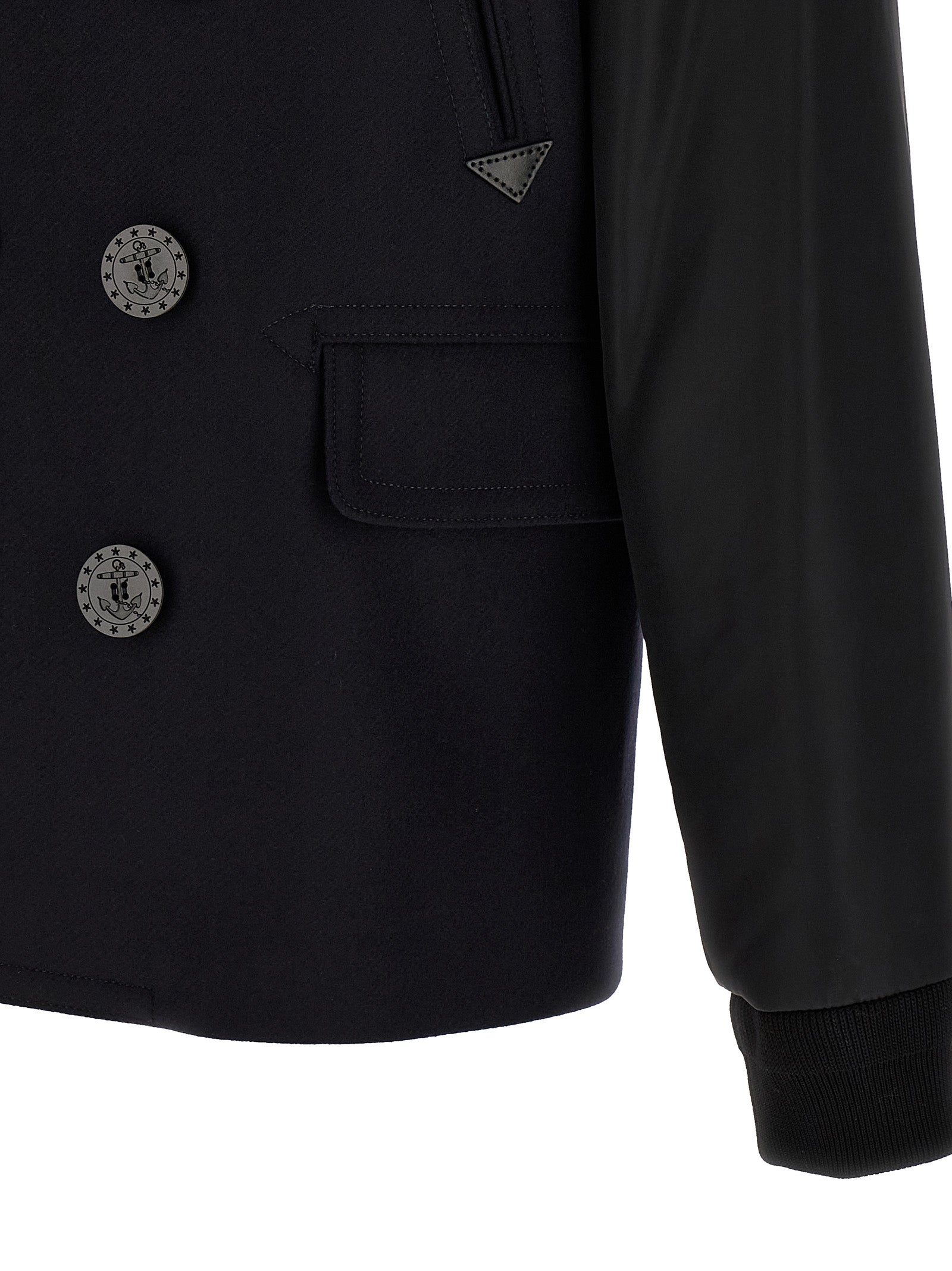 Dsquared² Blue Wool Coat