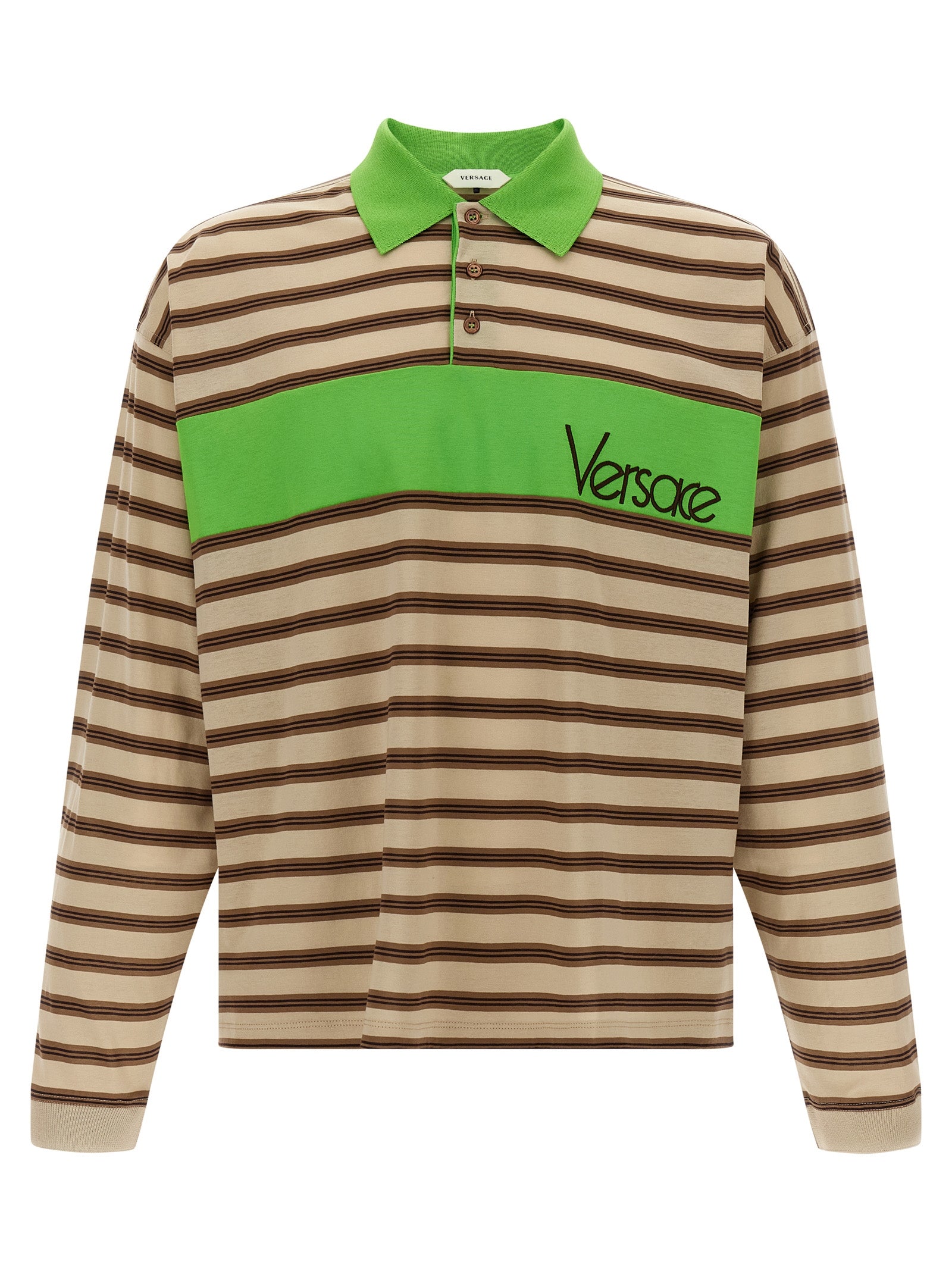 Versace Multicolor Cotton Polo Shirt