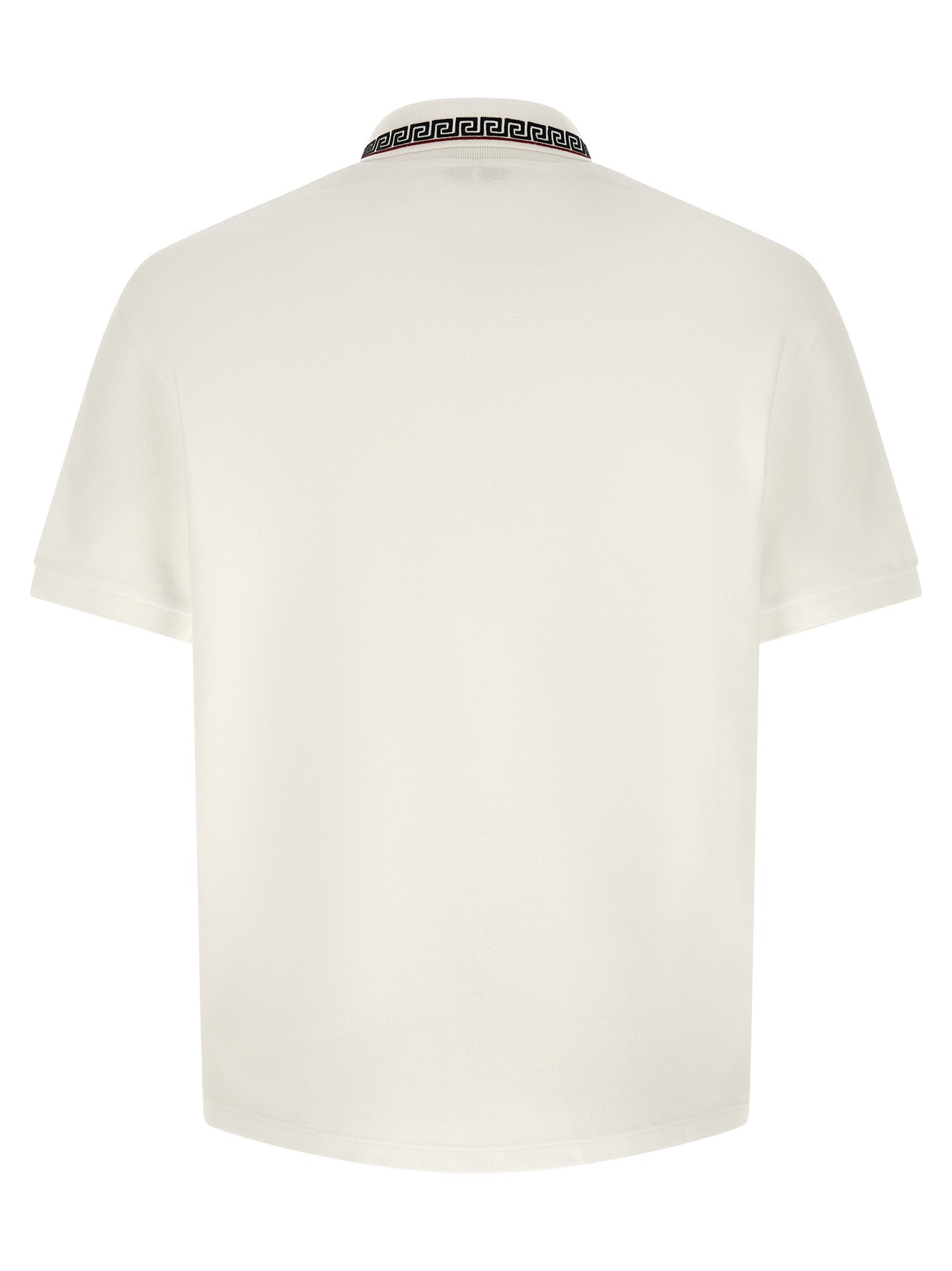 Versace White Cotton Polo Shirt
