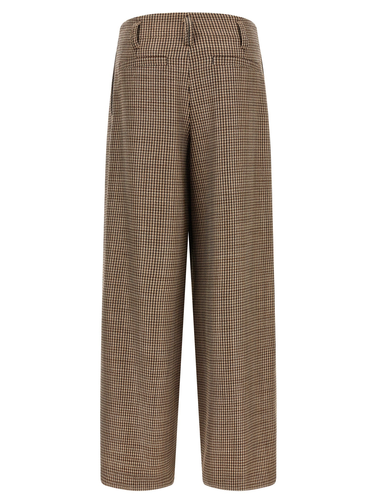 Brunello Cucinelli Brown Virgin Wool Flared Pants